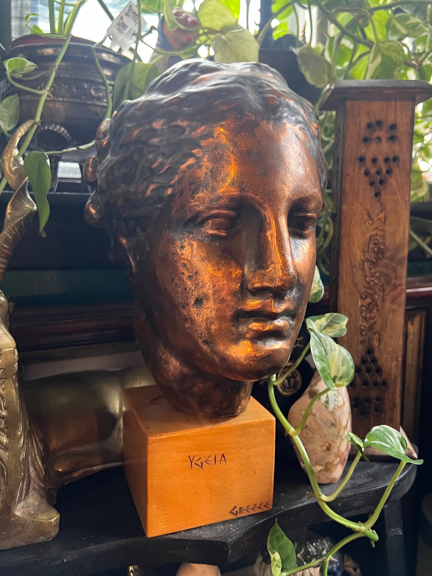 Bronze Head of Hygieia - Goddess of Health