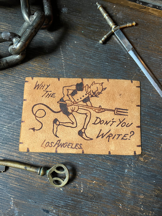 Leather Devil Postcard