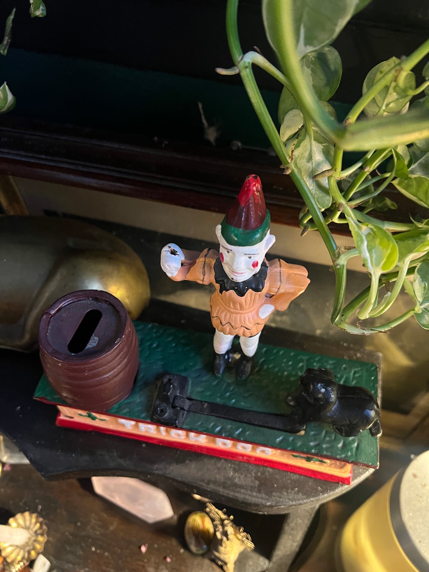 Cast Iron “Trick Dog” Mechanical Coin Bank