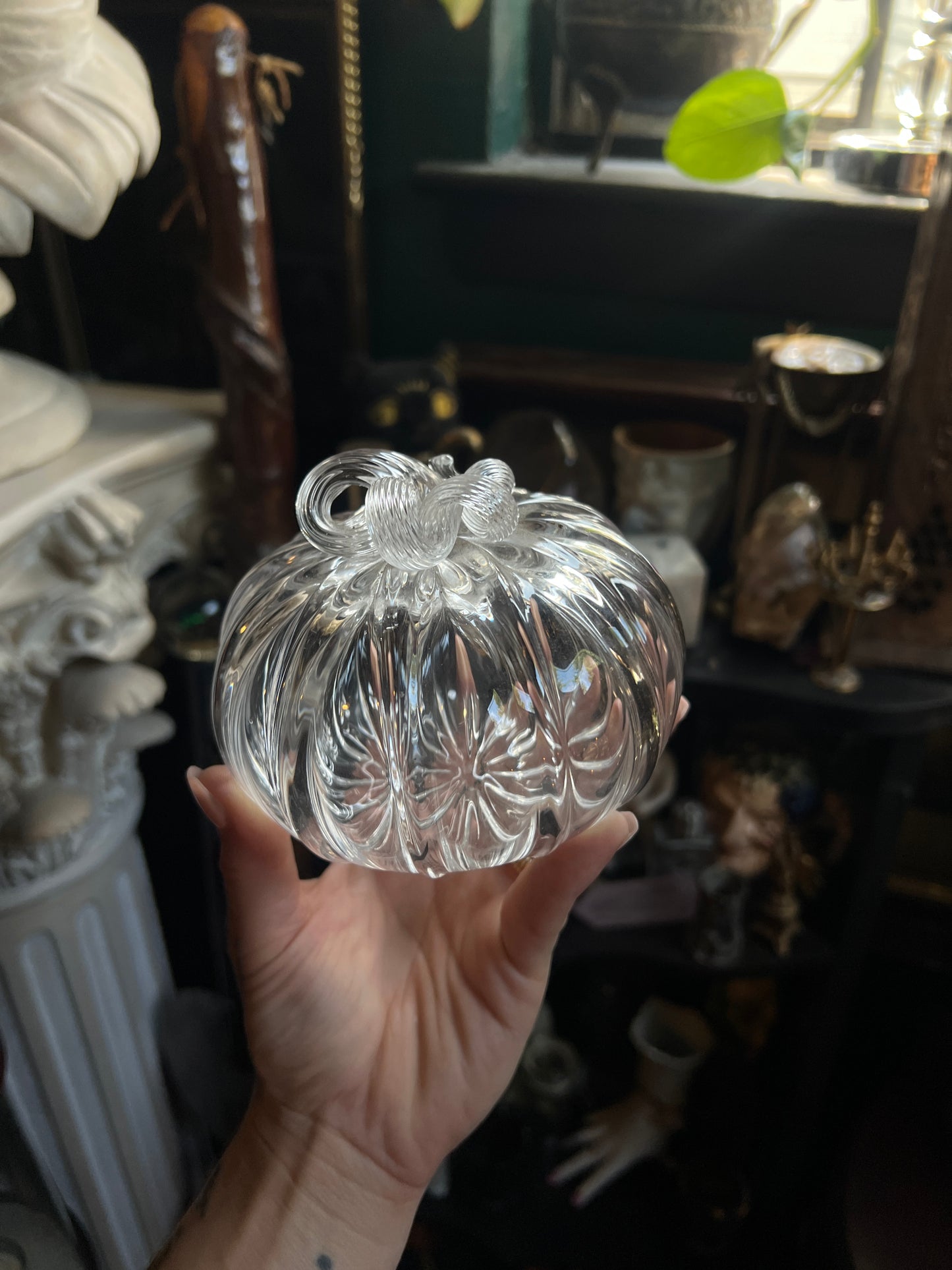 Hand Blown Glass Pumpkin