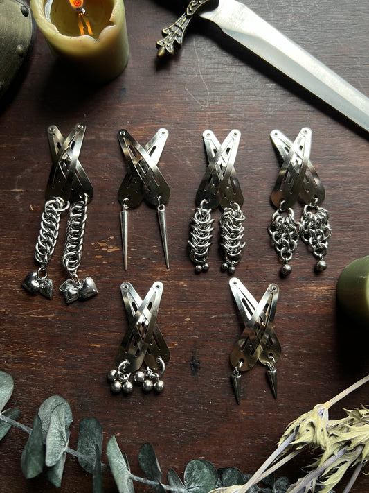 Medieval & Armored Mini Hair Clips