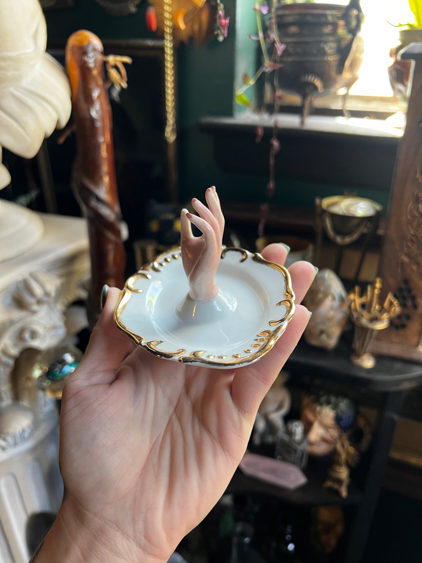 Porcelain Hand Ring Dish
