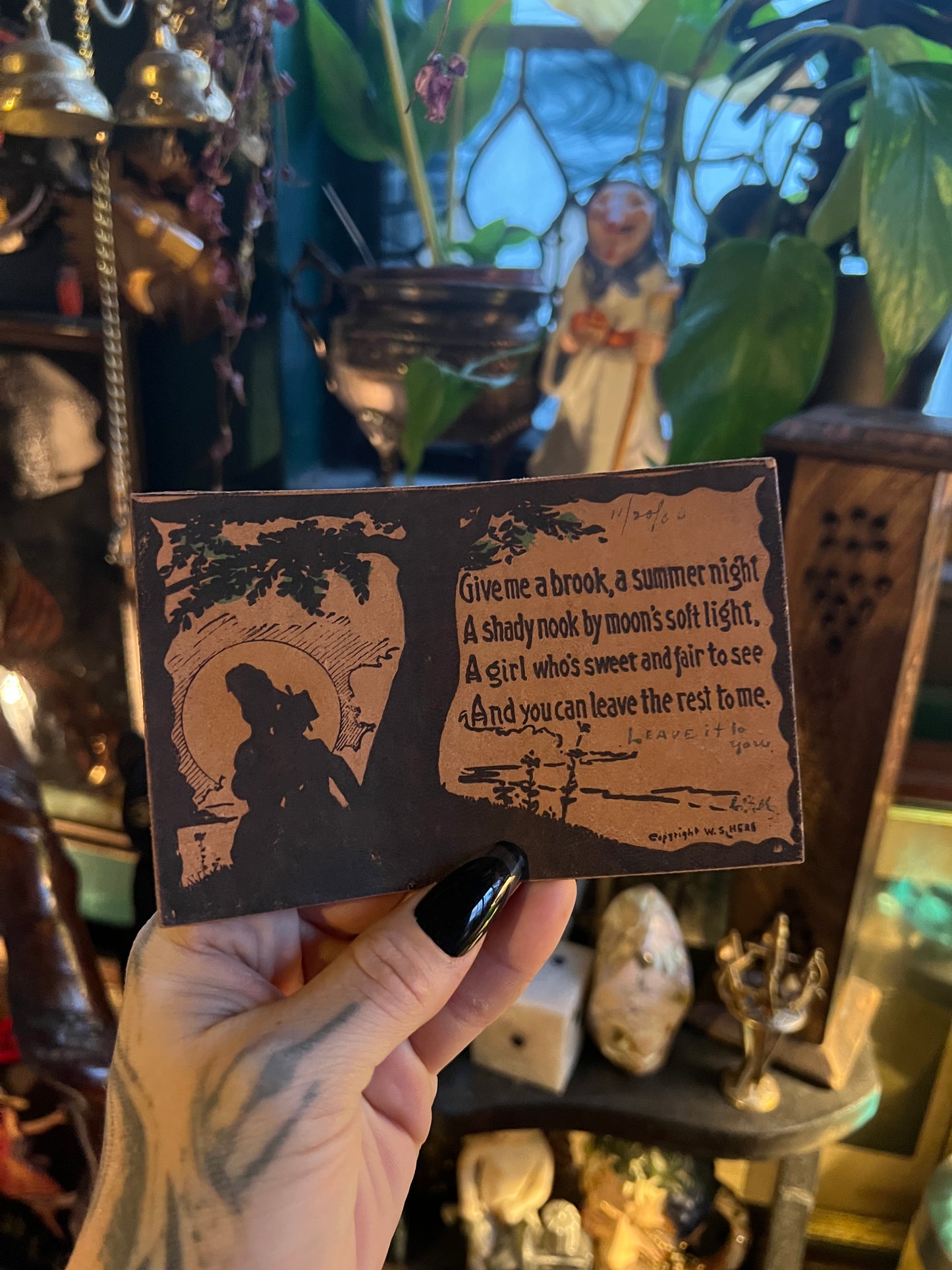 Lovers Leather Postcard