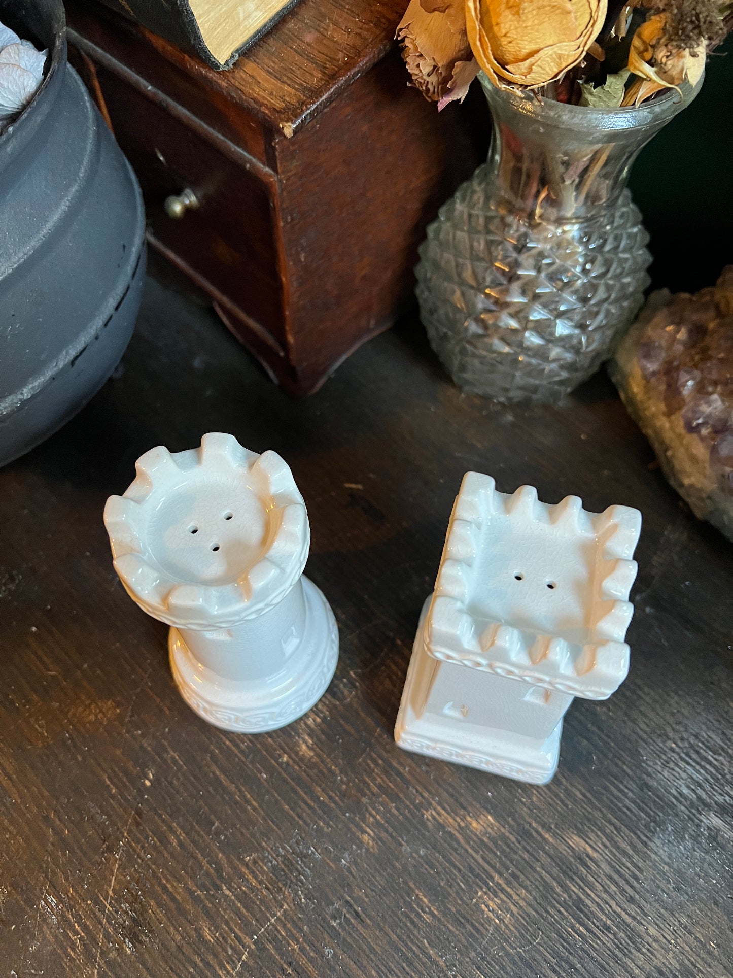 Celtic Castle Towers Salt & Pepper Shakers