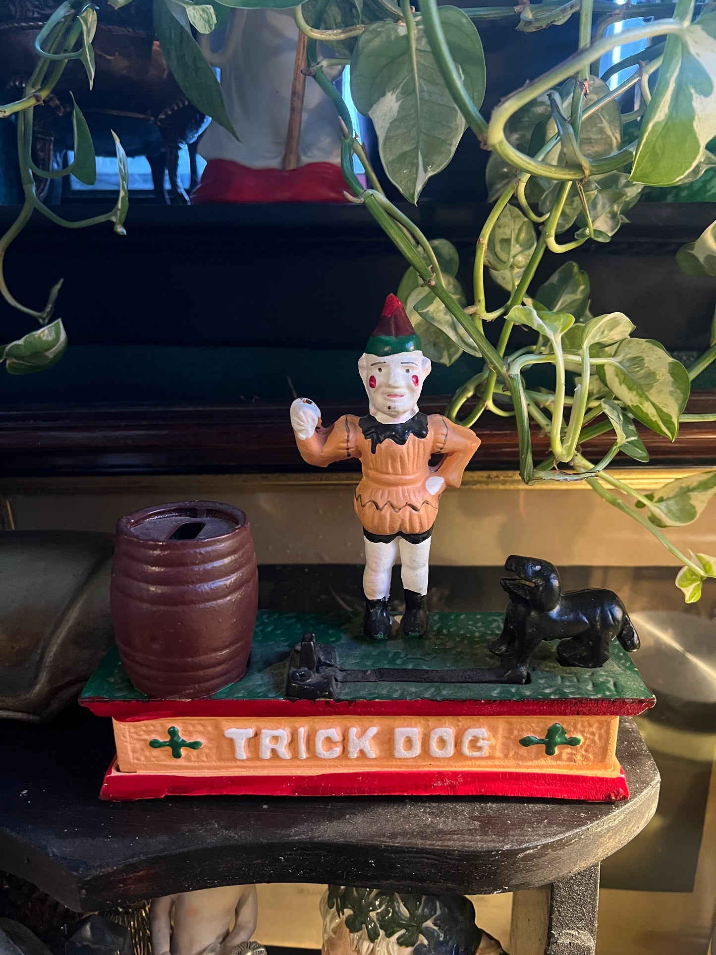 Cast Iron “Trick Dog” Mechanical Coin Bank