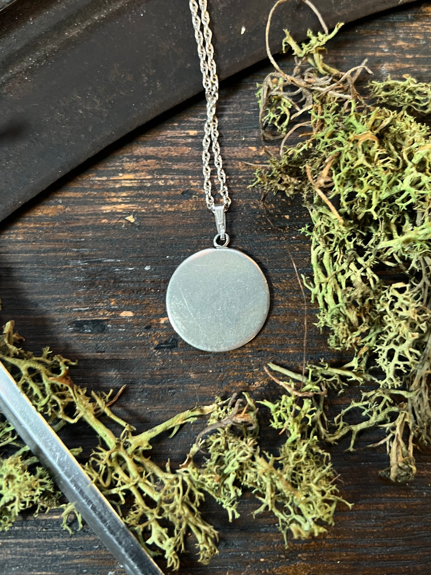 Sterling Rose Window Pendant Necklace
