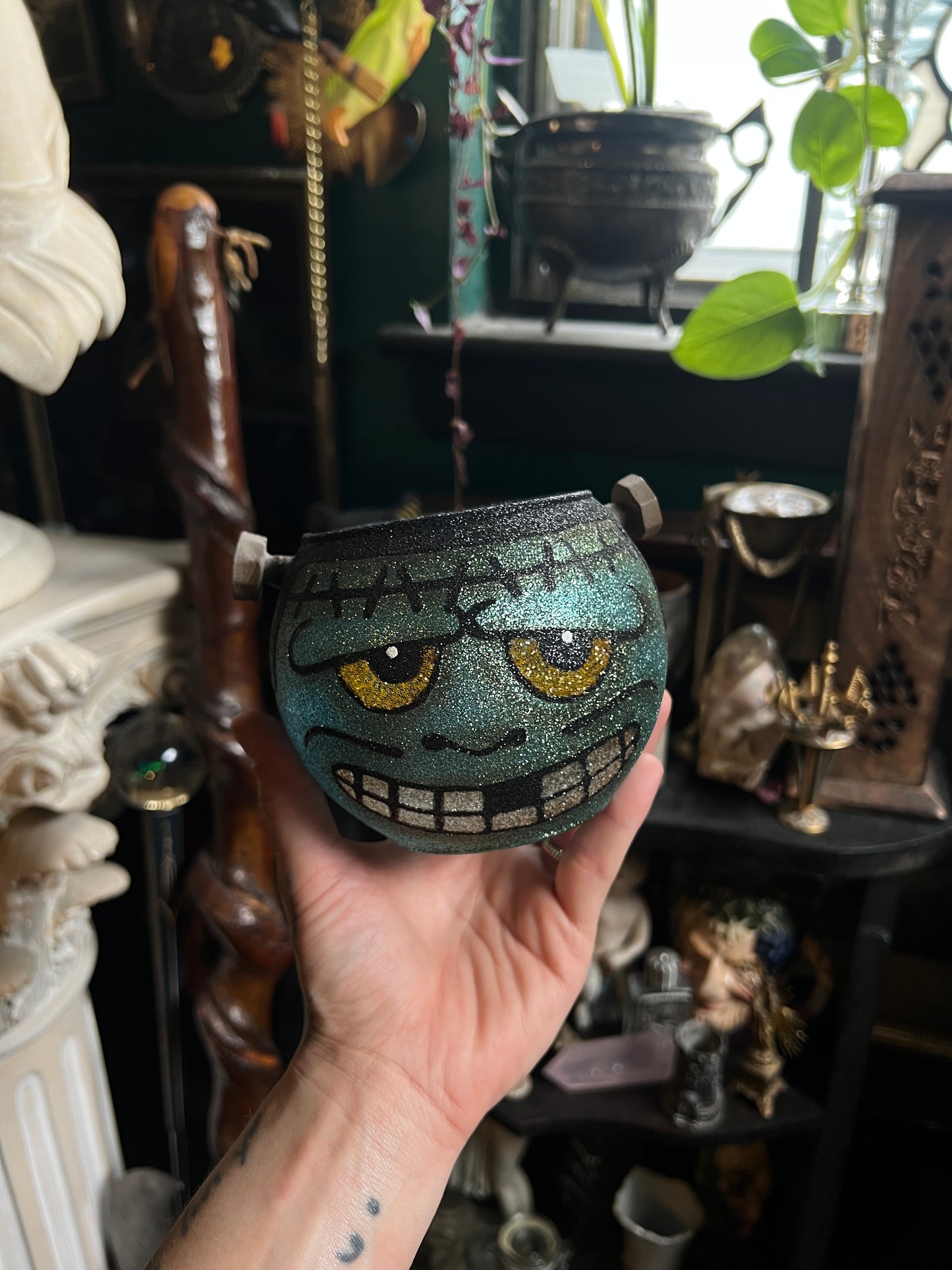 Frankenstein Votive Candle Holder