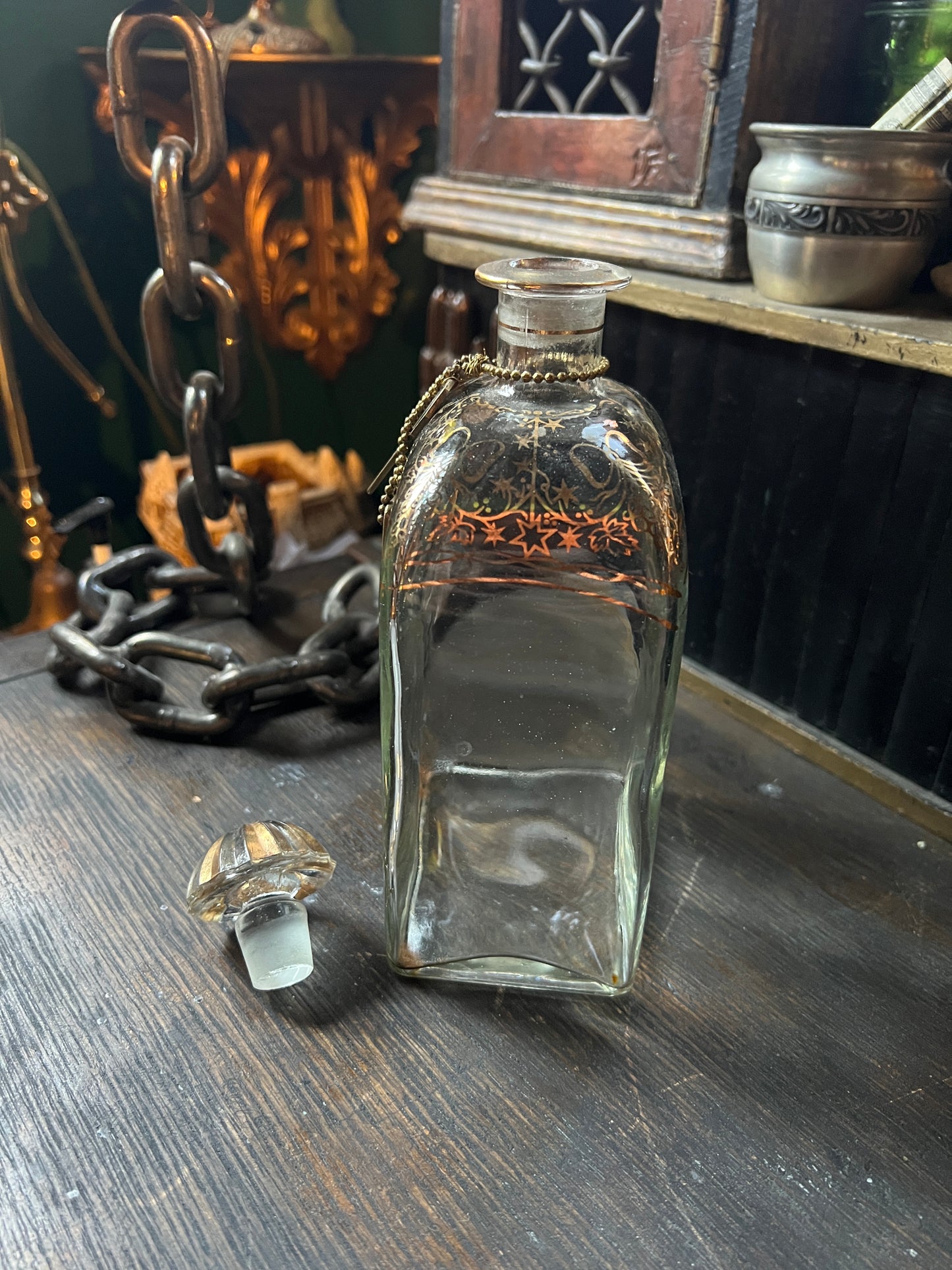 Vintage Decanter with Keys