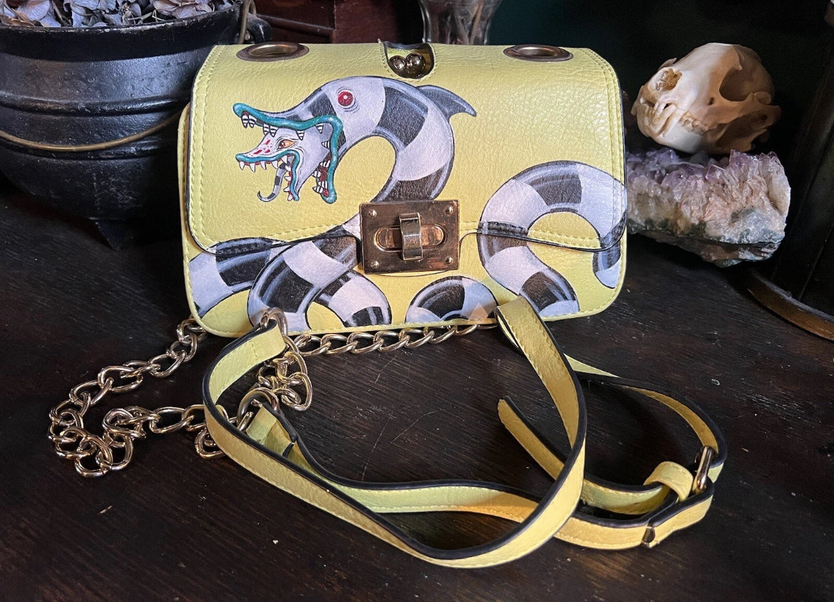 All Drawn Beetlejuice Shoulder Bag