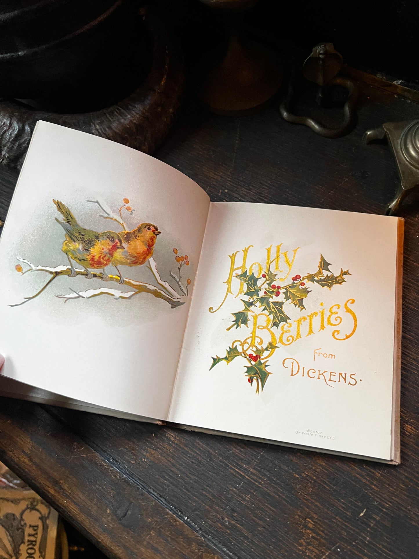 Rare 1898 Holly Berries by Charles Dickens