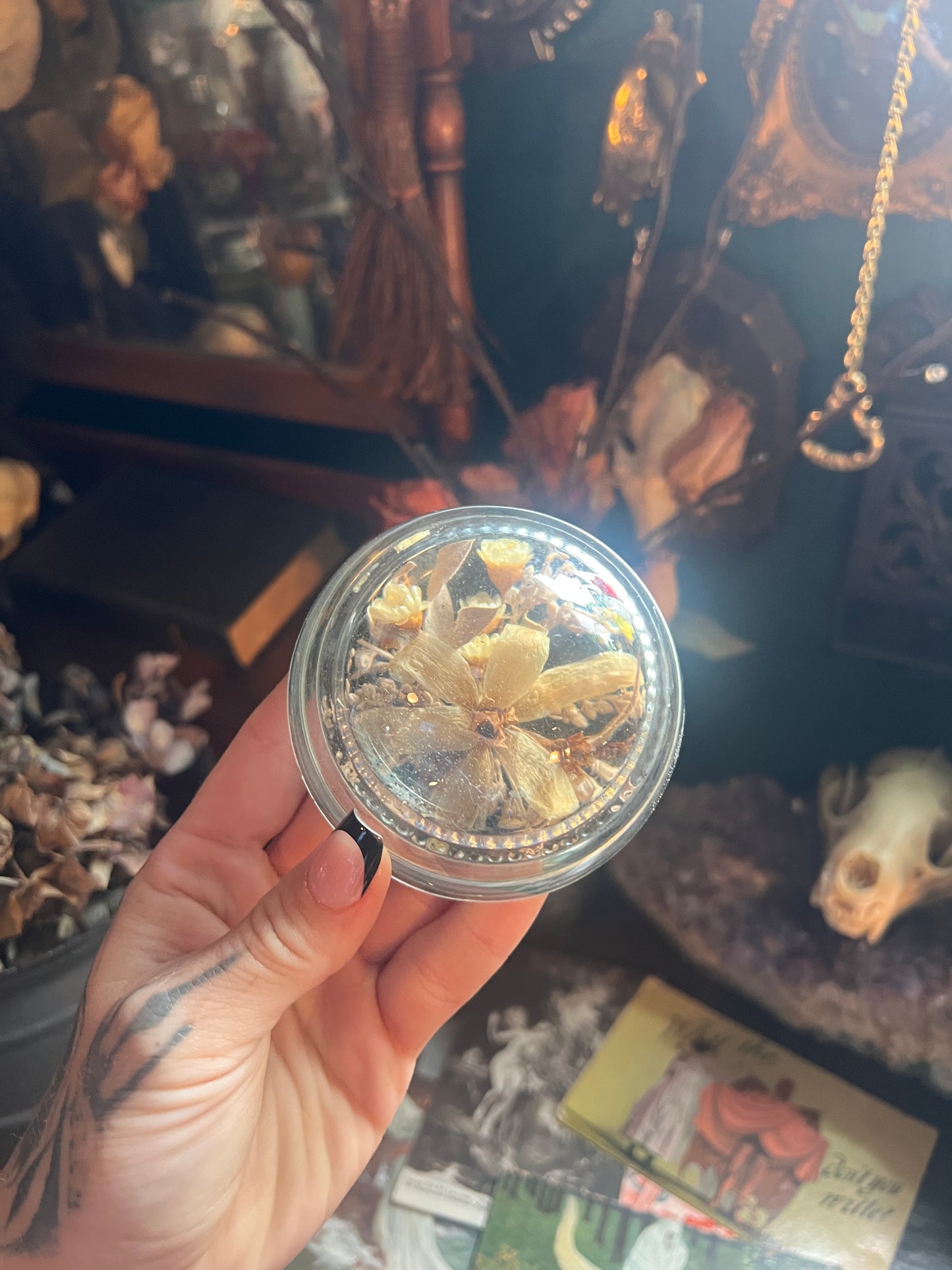 Dried Flowers Paperweight