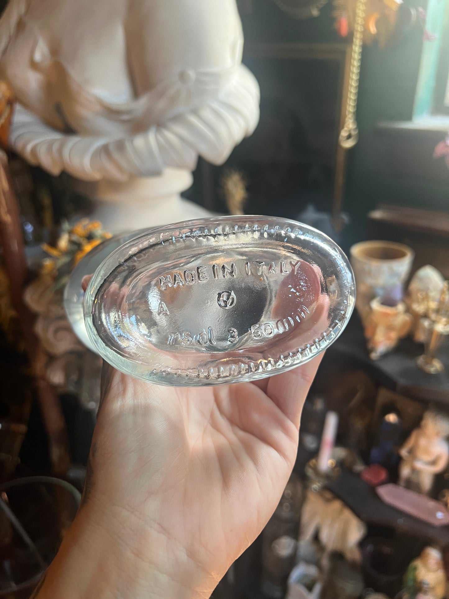 Italian Glass Heart Decanter