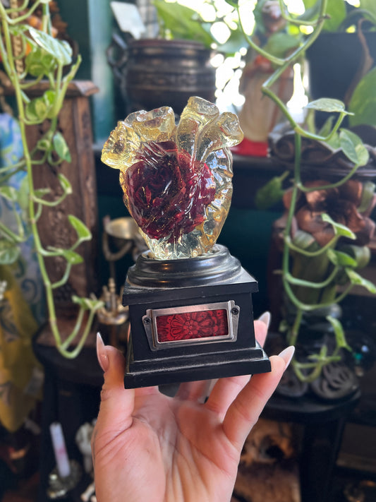 Eternal Bloom Anatomical Heart Sculpture