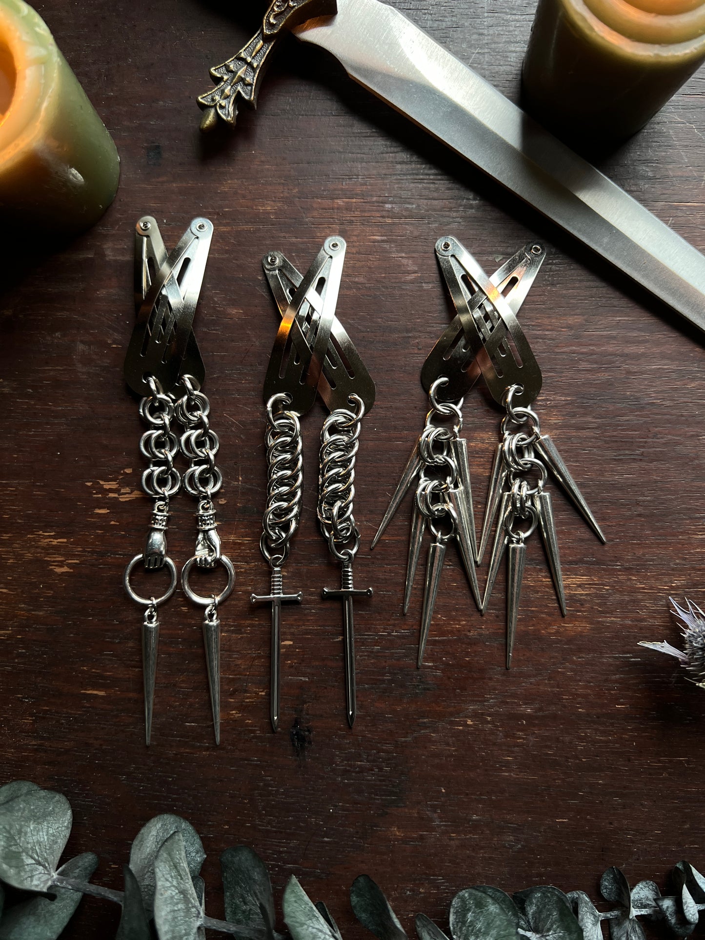 The Knights Armory Hair Clips
