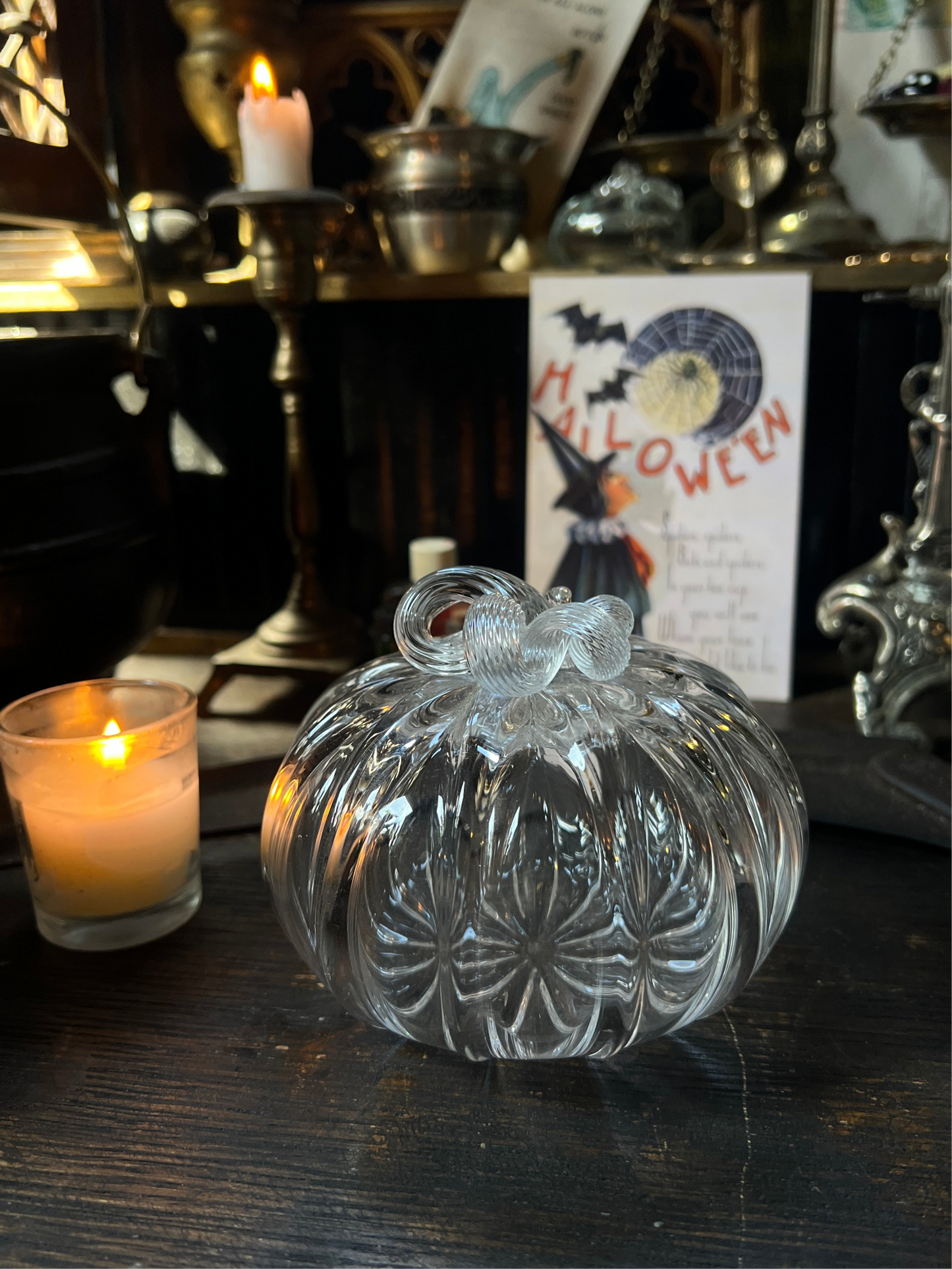 Hand Blown Glass Pumpkin