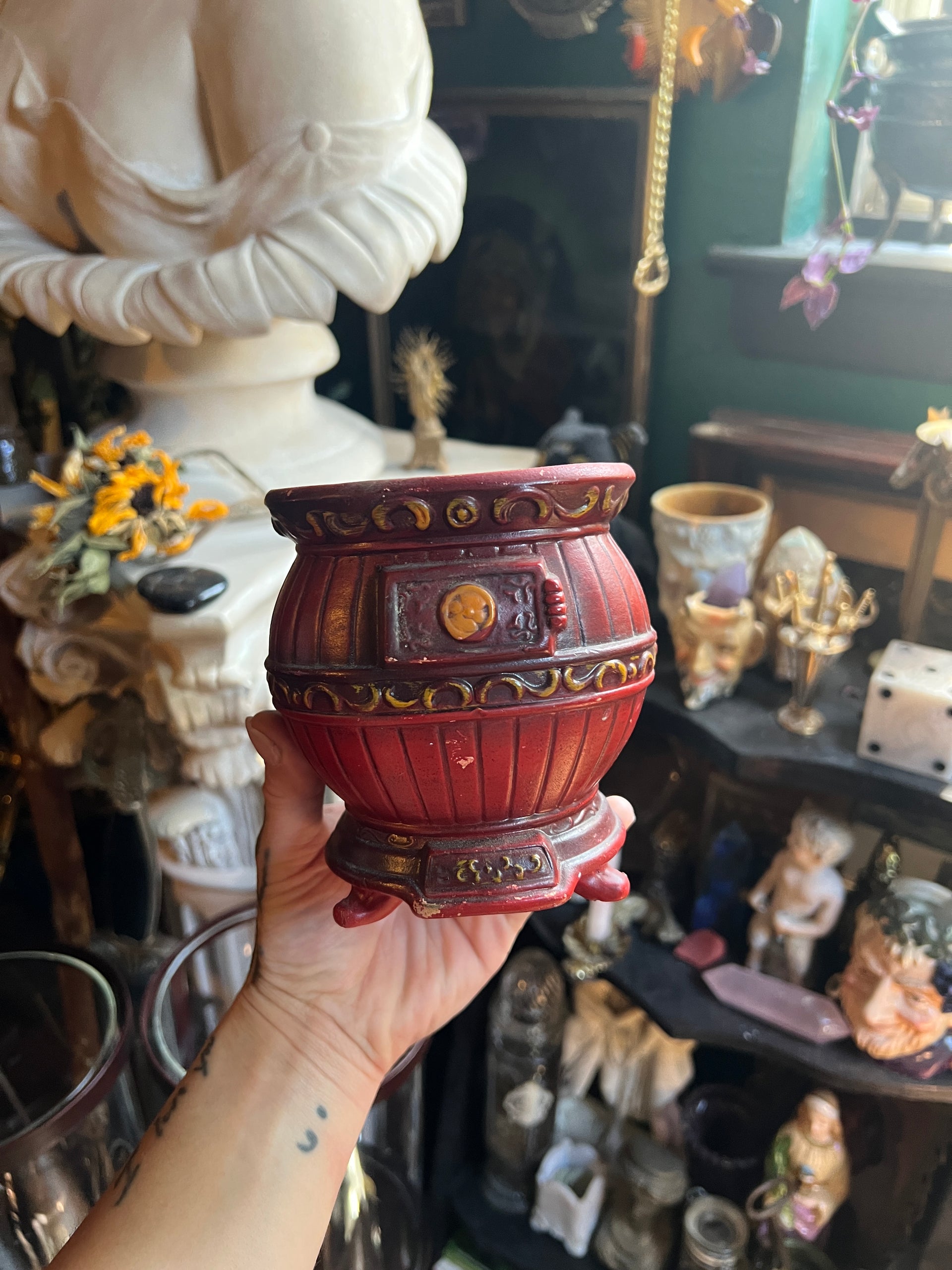 pot belly planter Ceramic Pot Belly Planter Pot – Hellbound Hecate Vintage