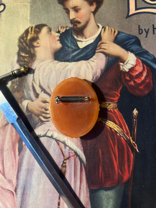 Victorian Floral Bouquet Cameo Brooch