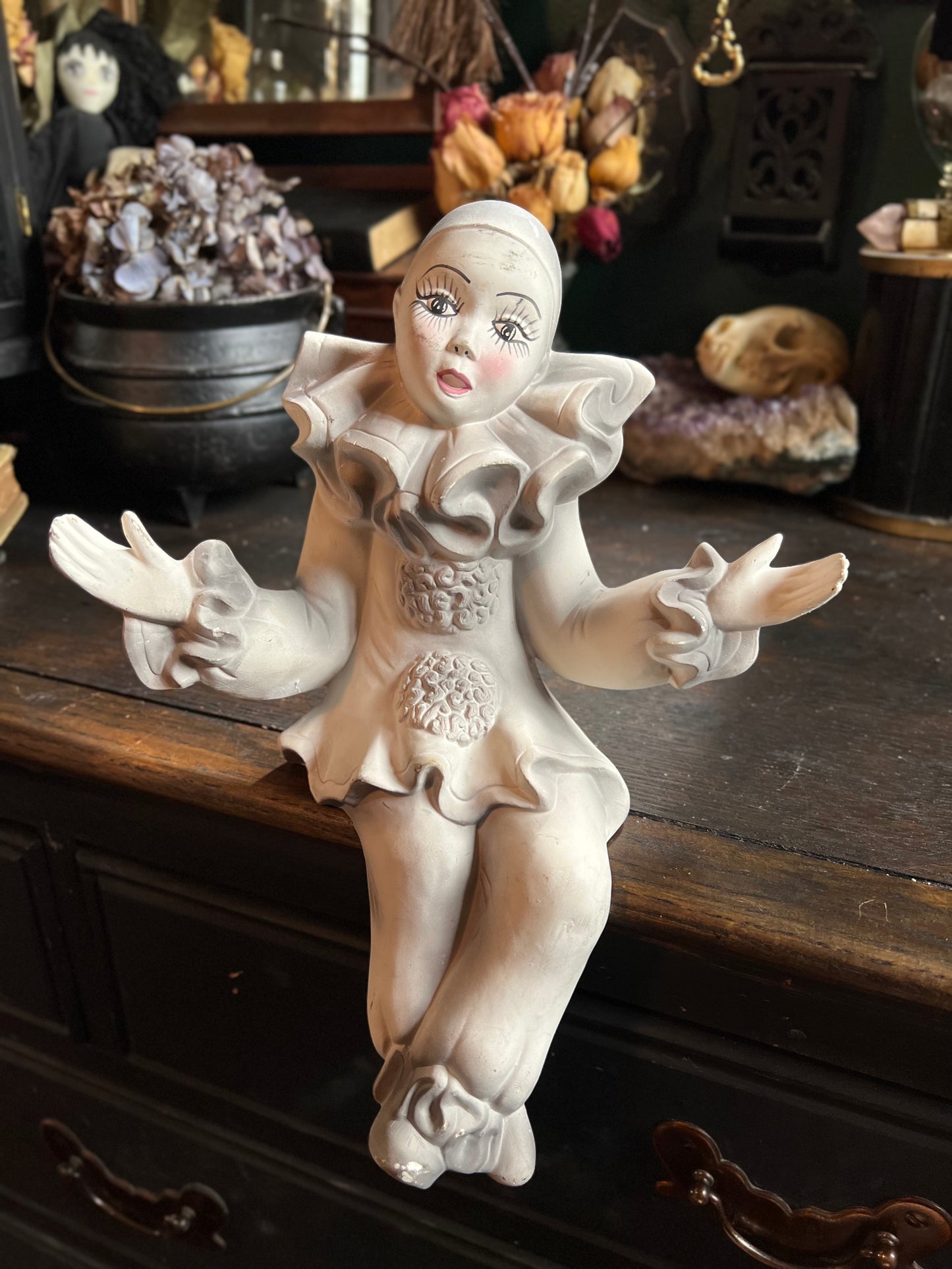 Vintage Shelf Sitting Clown