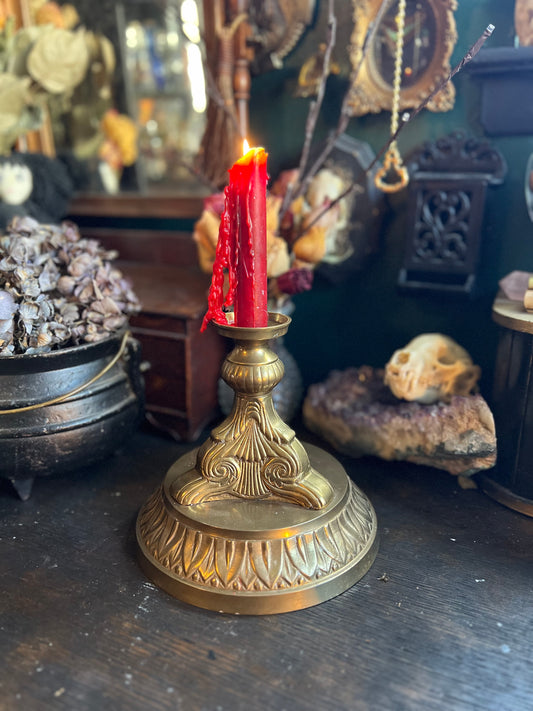 Brass Chamber-stick Candle Holder