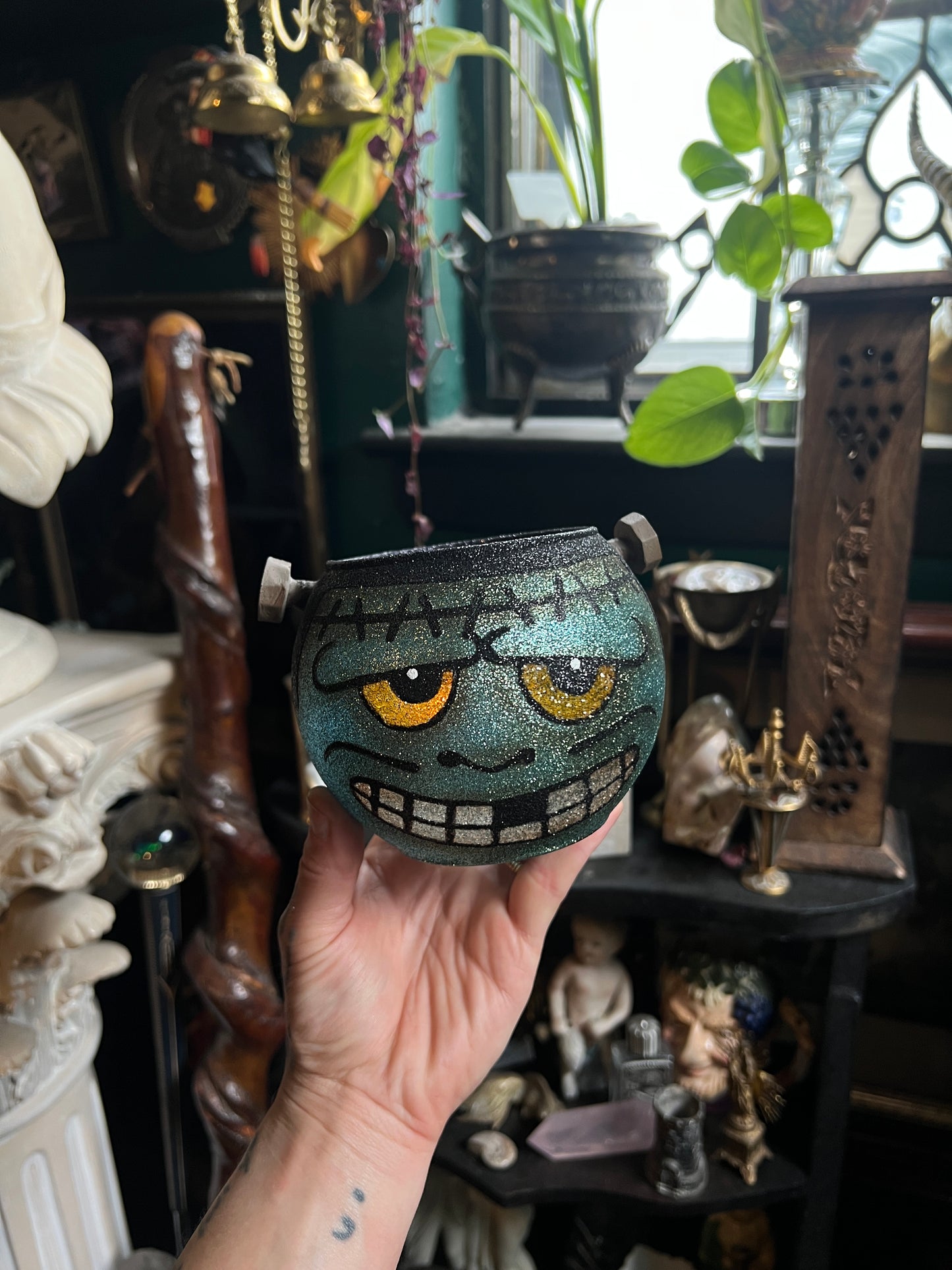 Frankenstein Votive Candle Holder