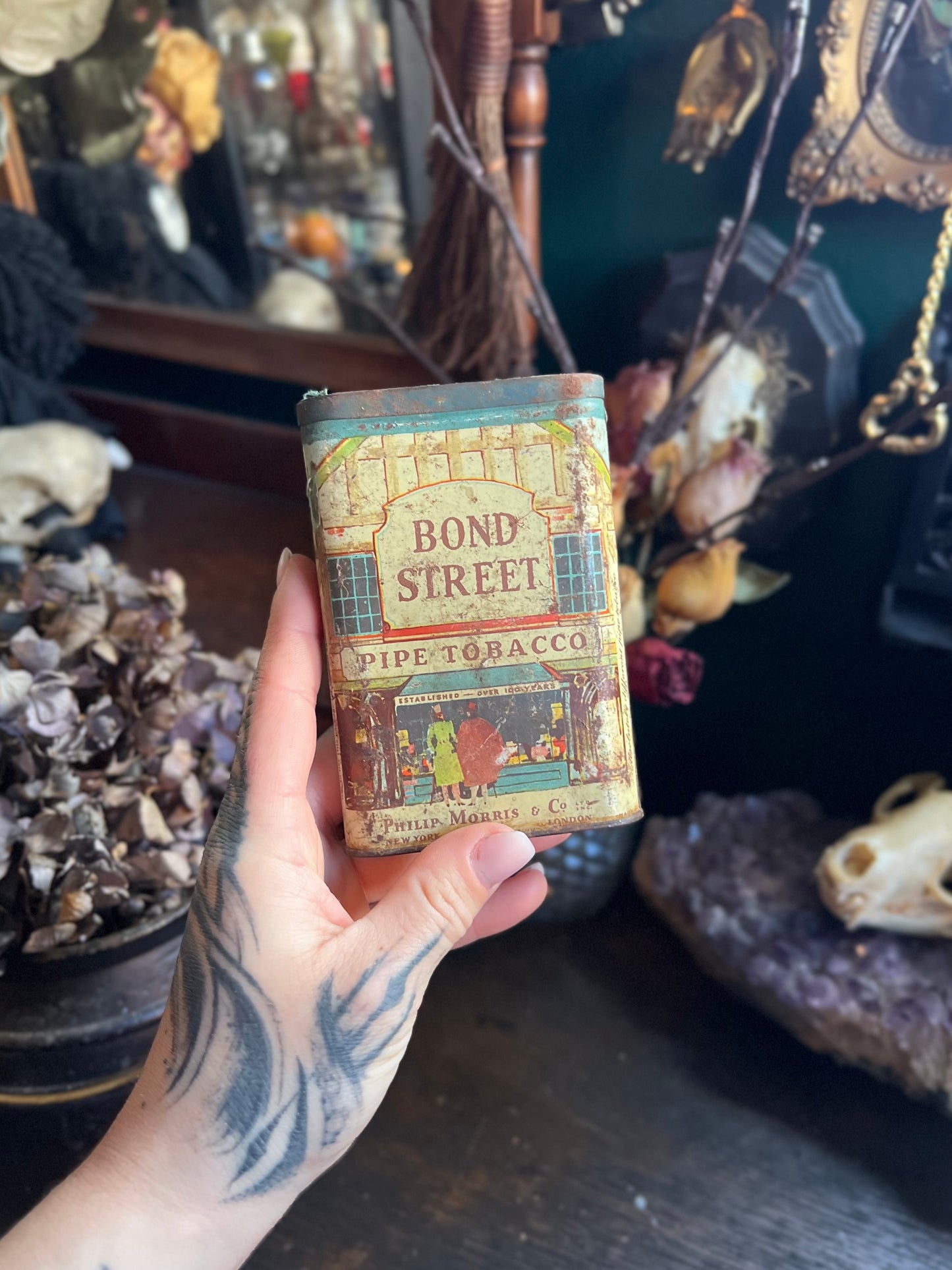 Antique Bond Street Pipe Tobacco Tin