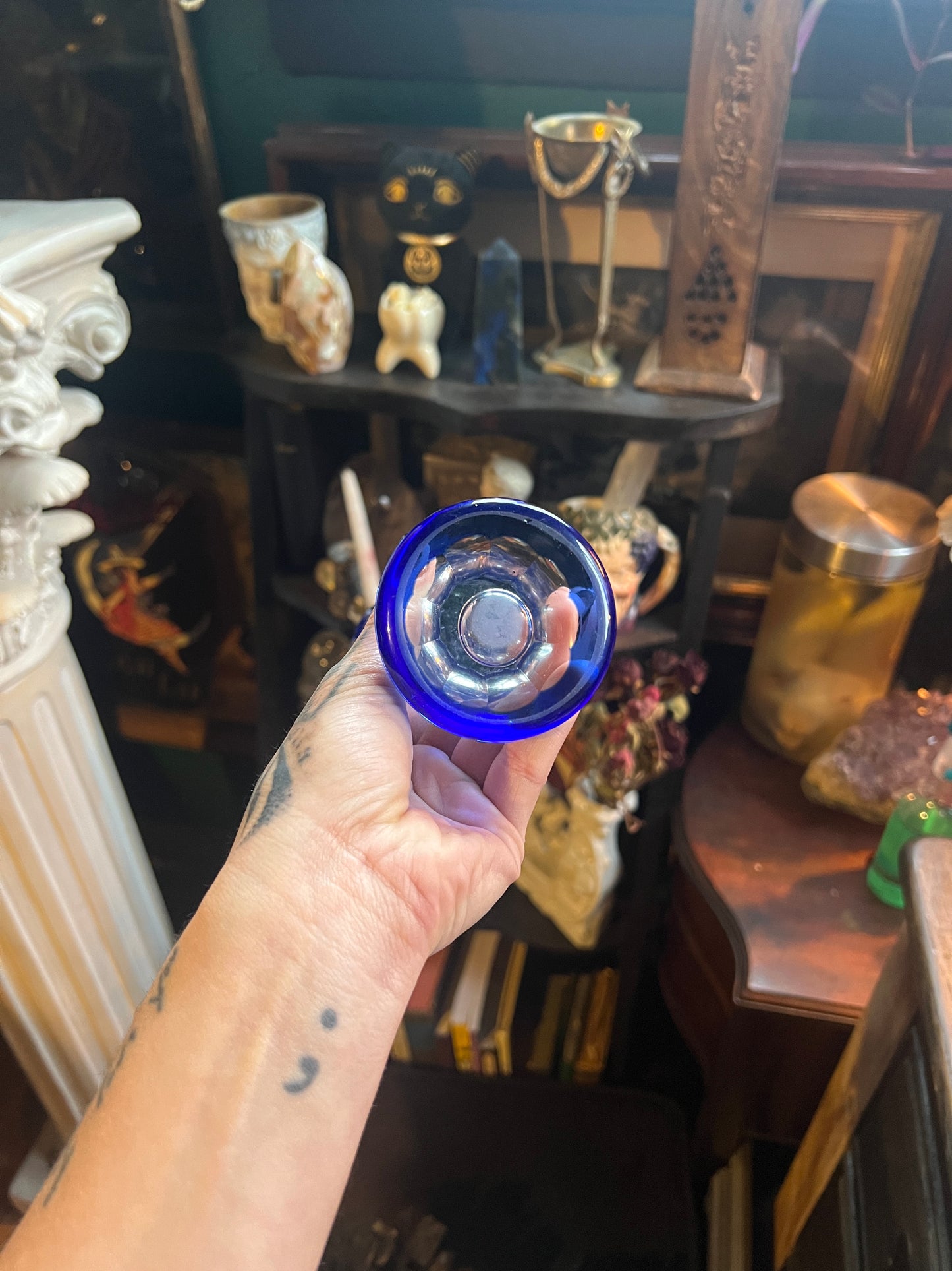 Cobalt Blue Crystal Vase