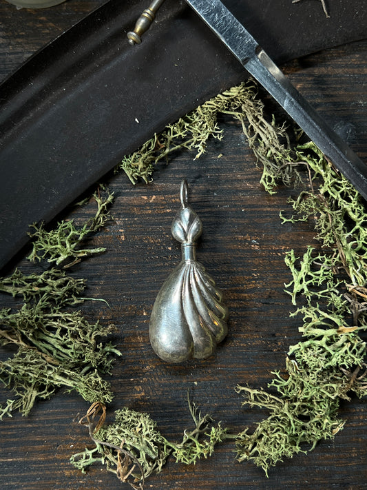 Sterling Poison Bottle Pendant