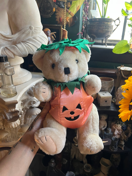 Jack O’Lantern Pumpkin Bear