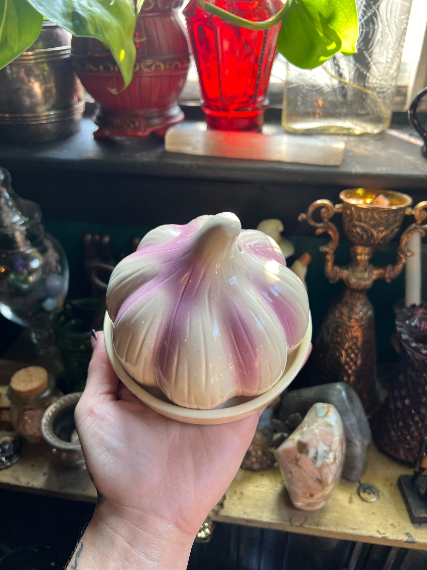 Vintage Garlic Roaster/Keeper Dish