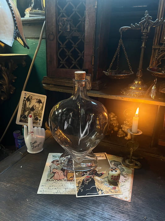 Heart Glass Decanter