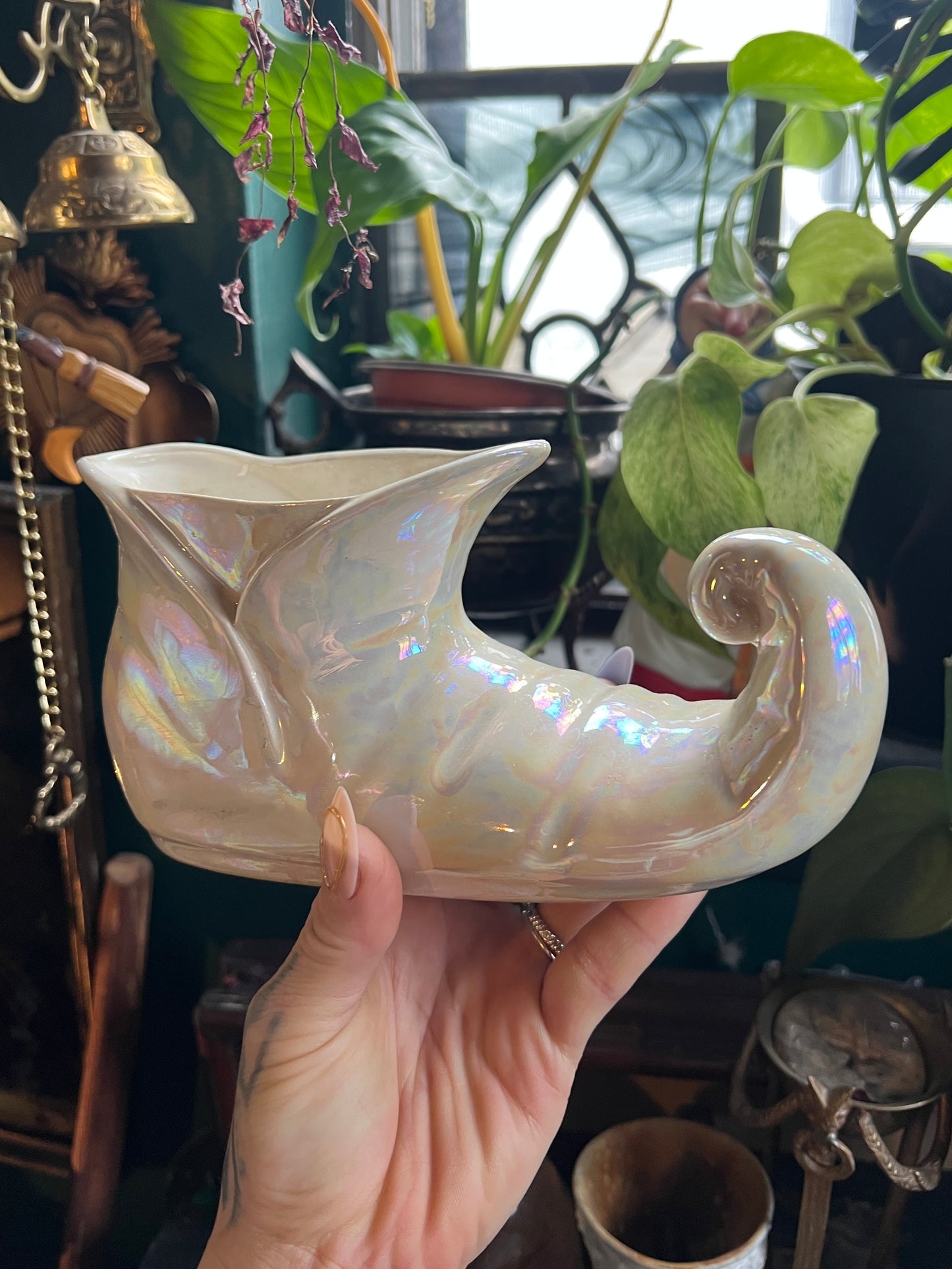 Iridescent Elf Shoe Planter