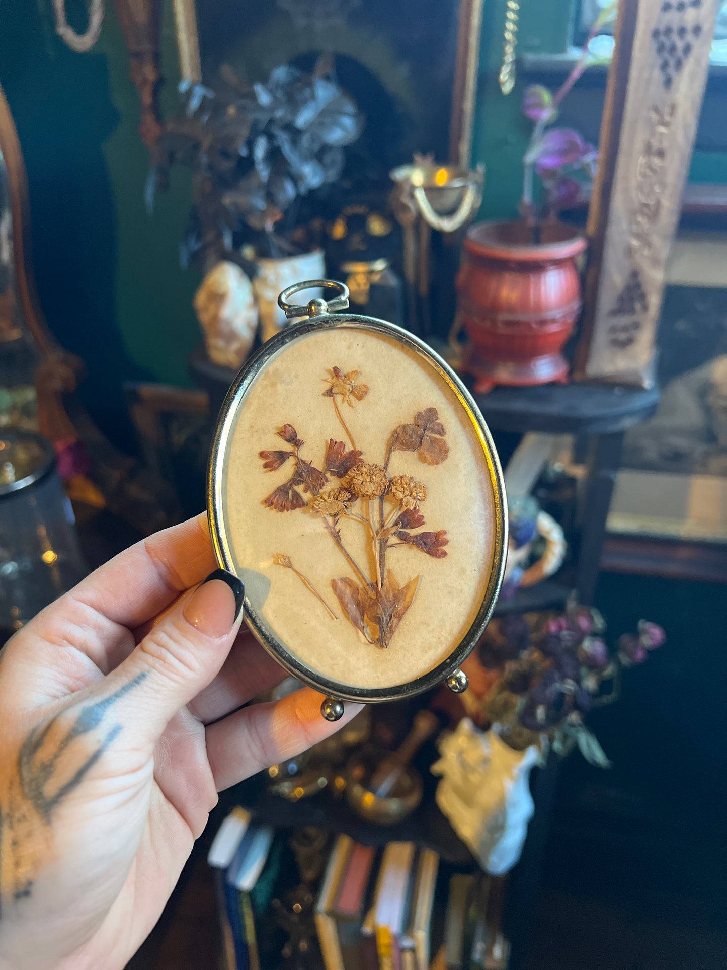 Dried Florals Oval Frame