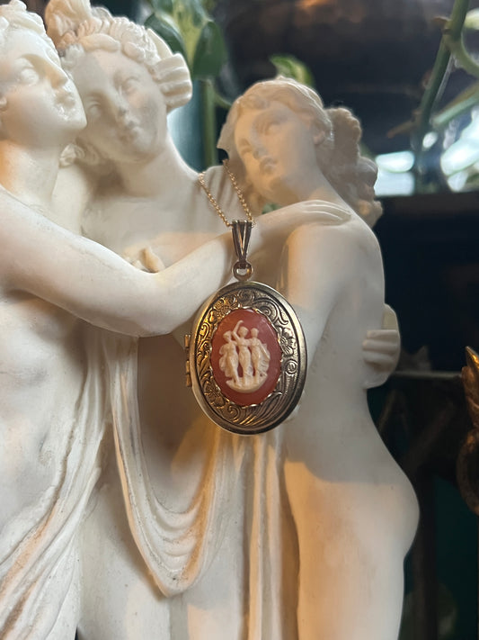 Three Graces Cameo Locket
