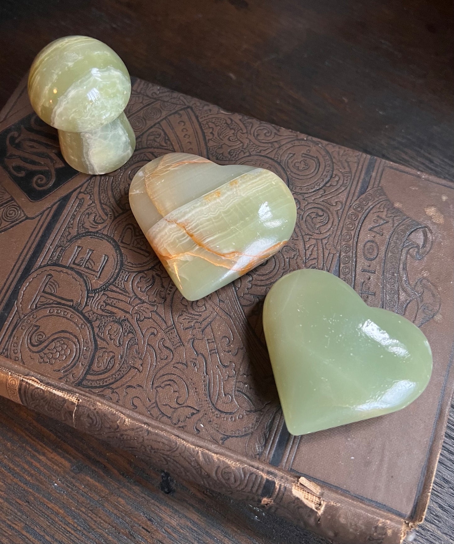 Green Onyx Carvings