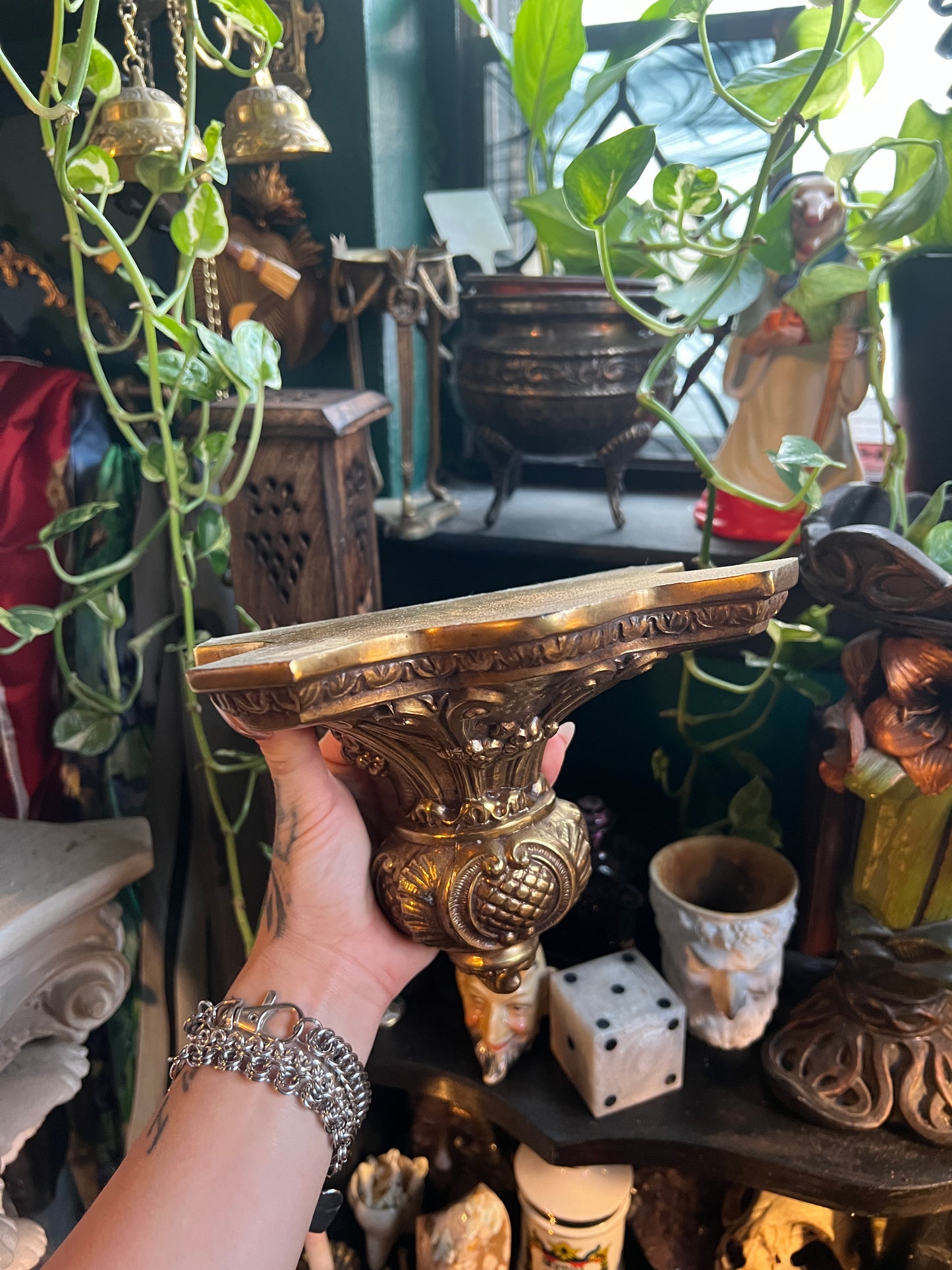Italian Style Gilded Ornate Wall Shelves