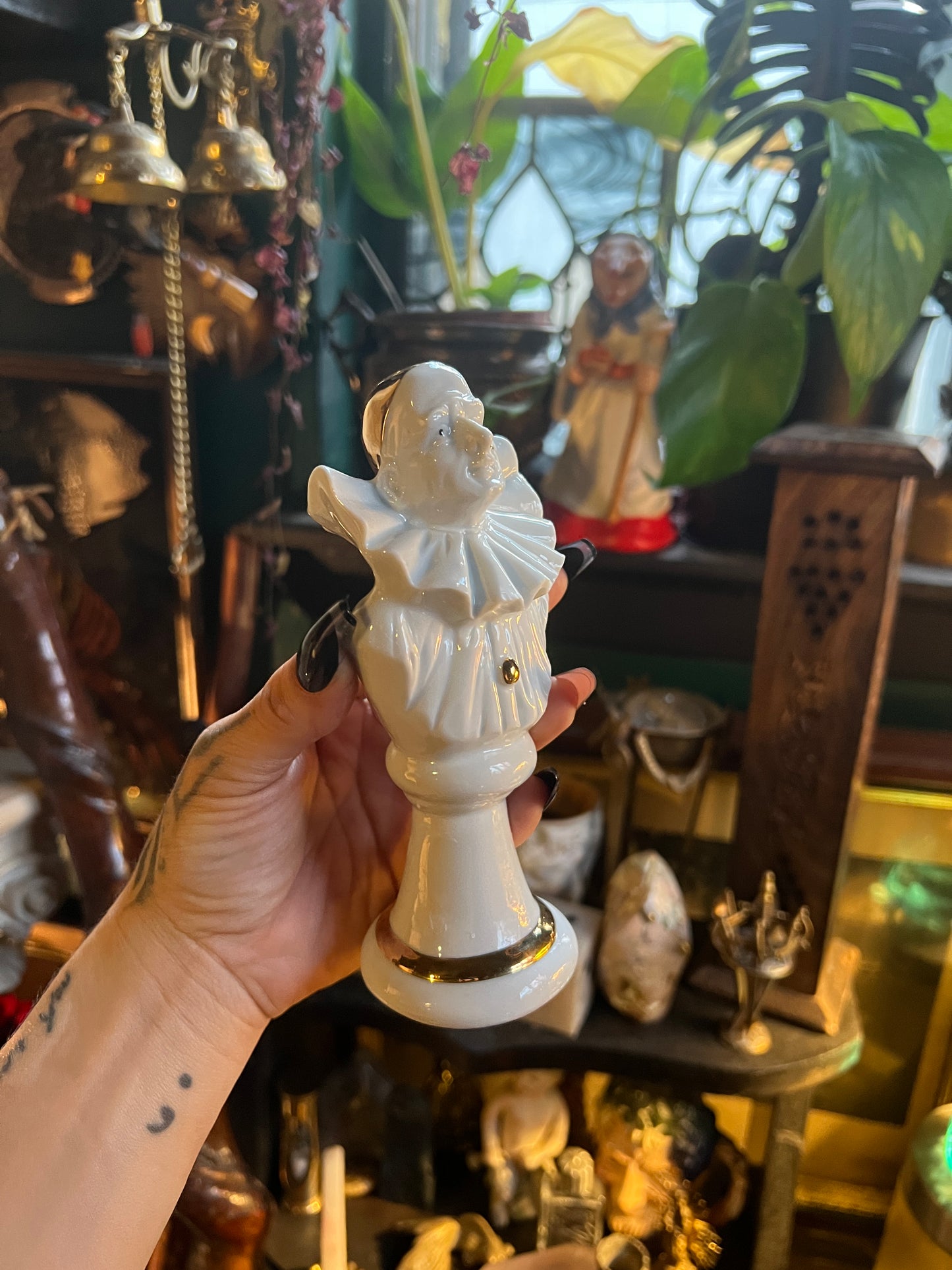 Capodimonte Porcelain Pierrot Clown Bust