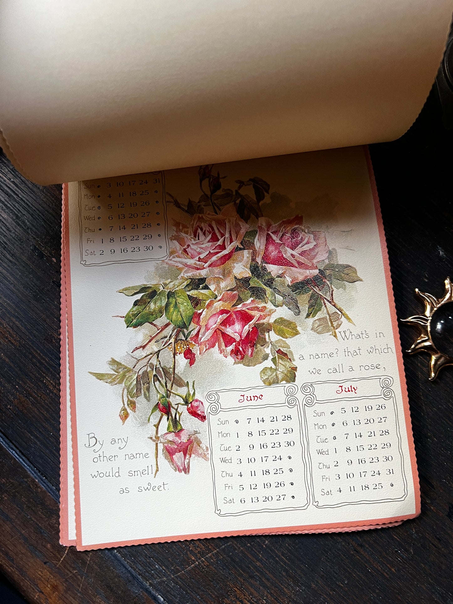 The Shakespeare 1987 Victorian Paper Calender