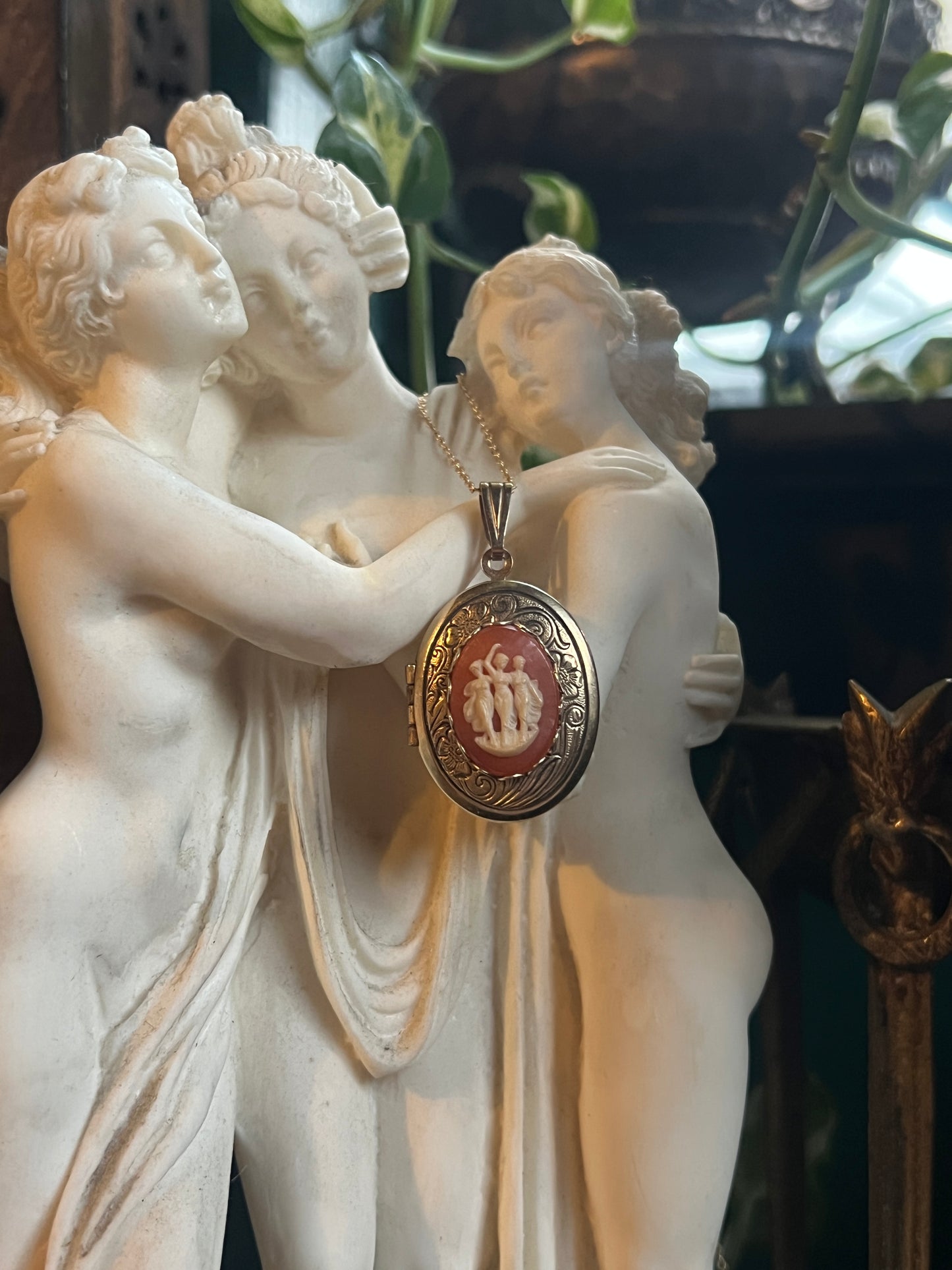 Three Graces Cameo Locket