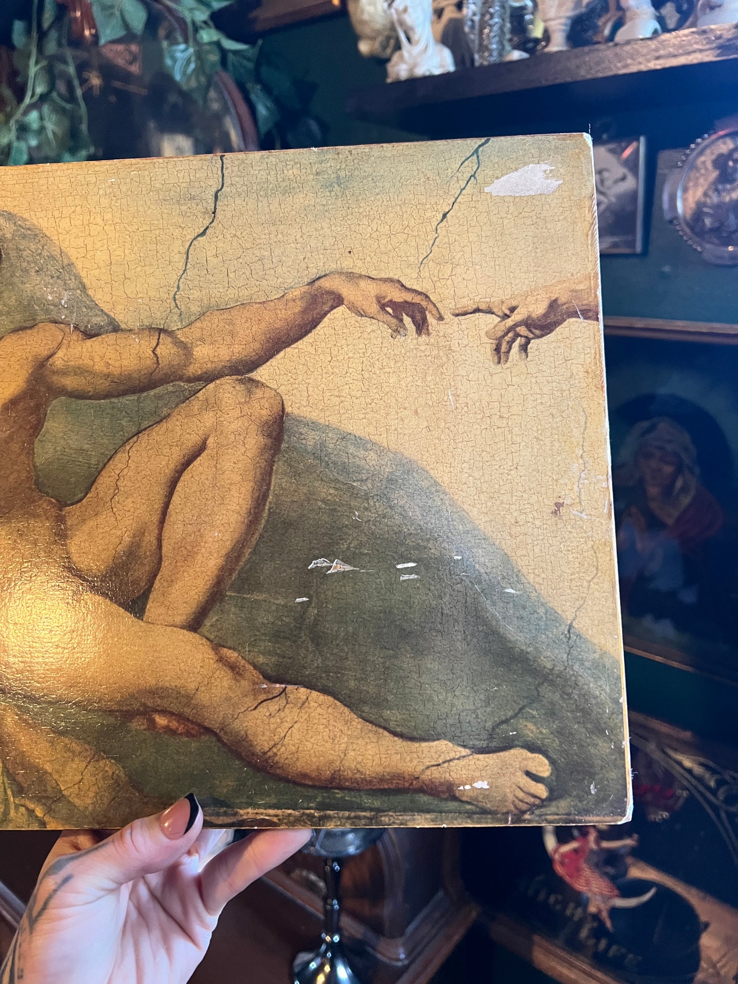 The Creation Of Adam Wall Plaque