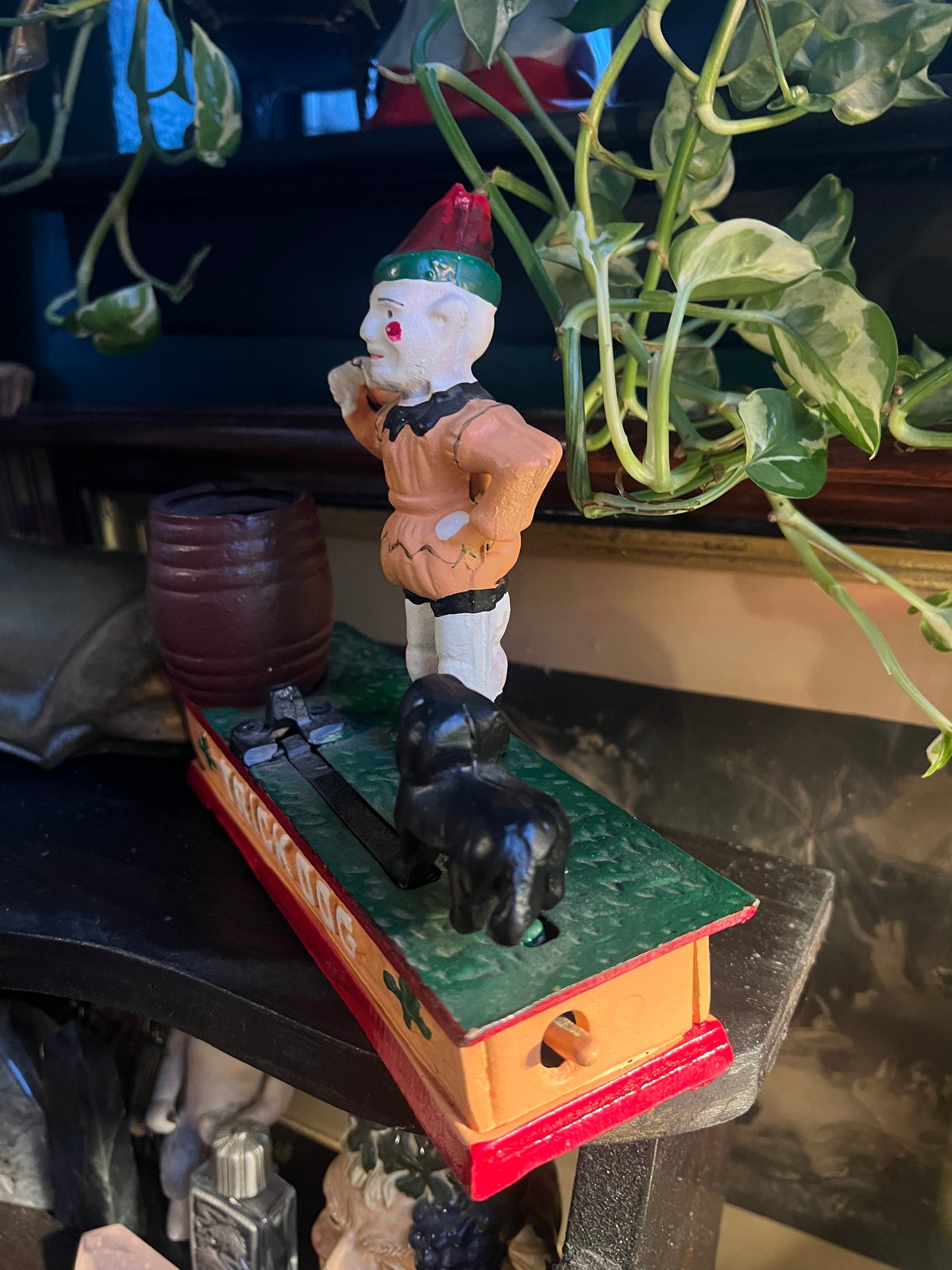 Cast Iron “Trick Dog” Mechanical Coin Bank