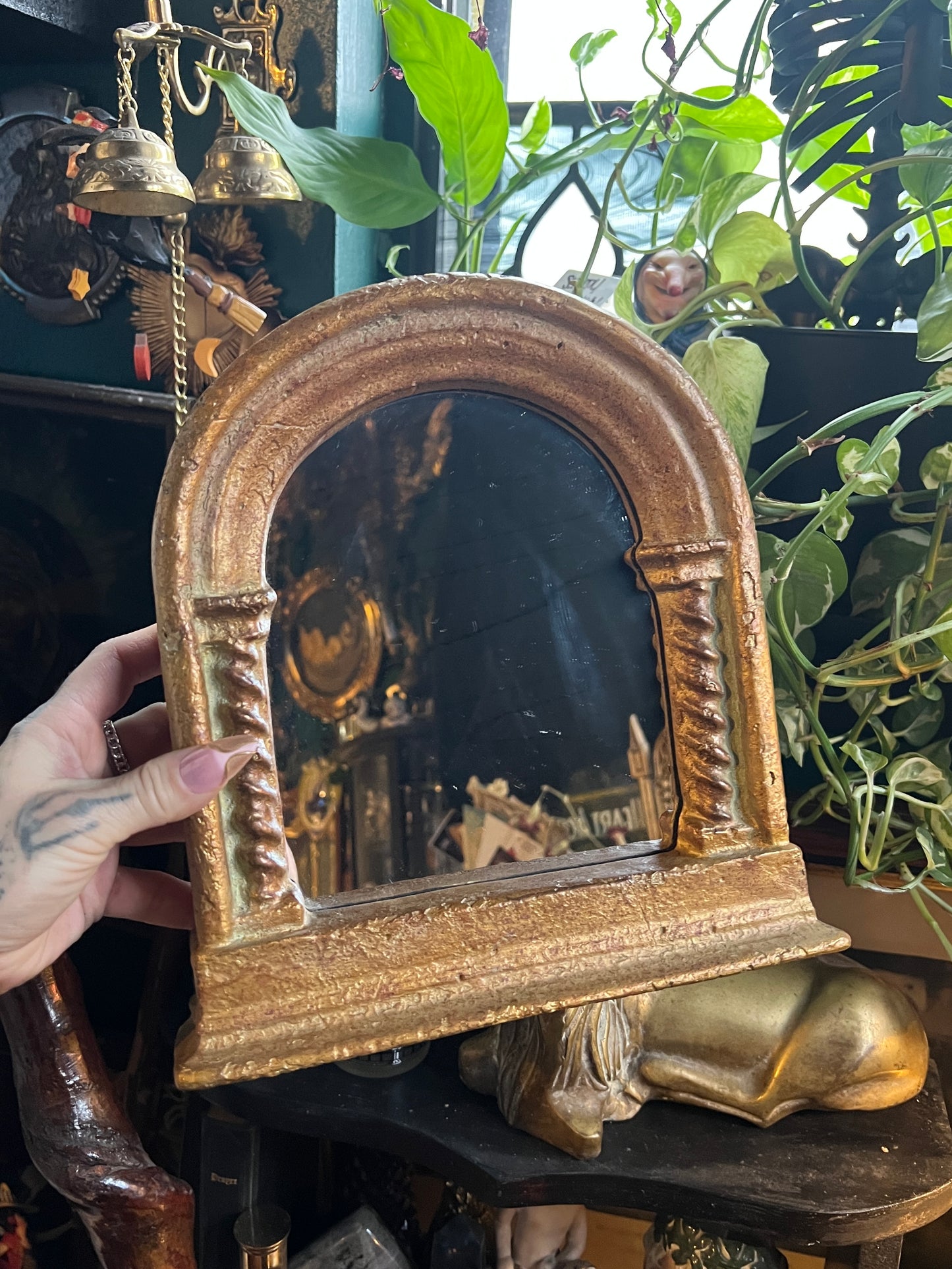 Kulicke Gothic Arch Spiral Columns Mirror