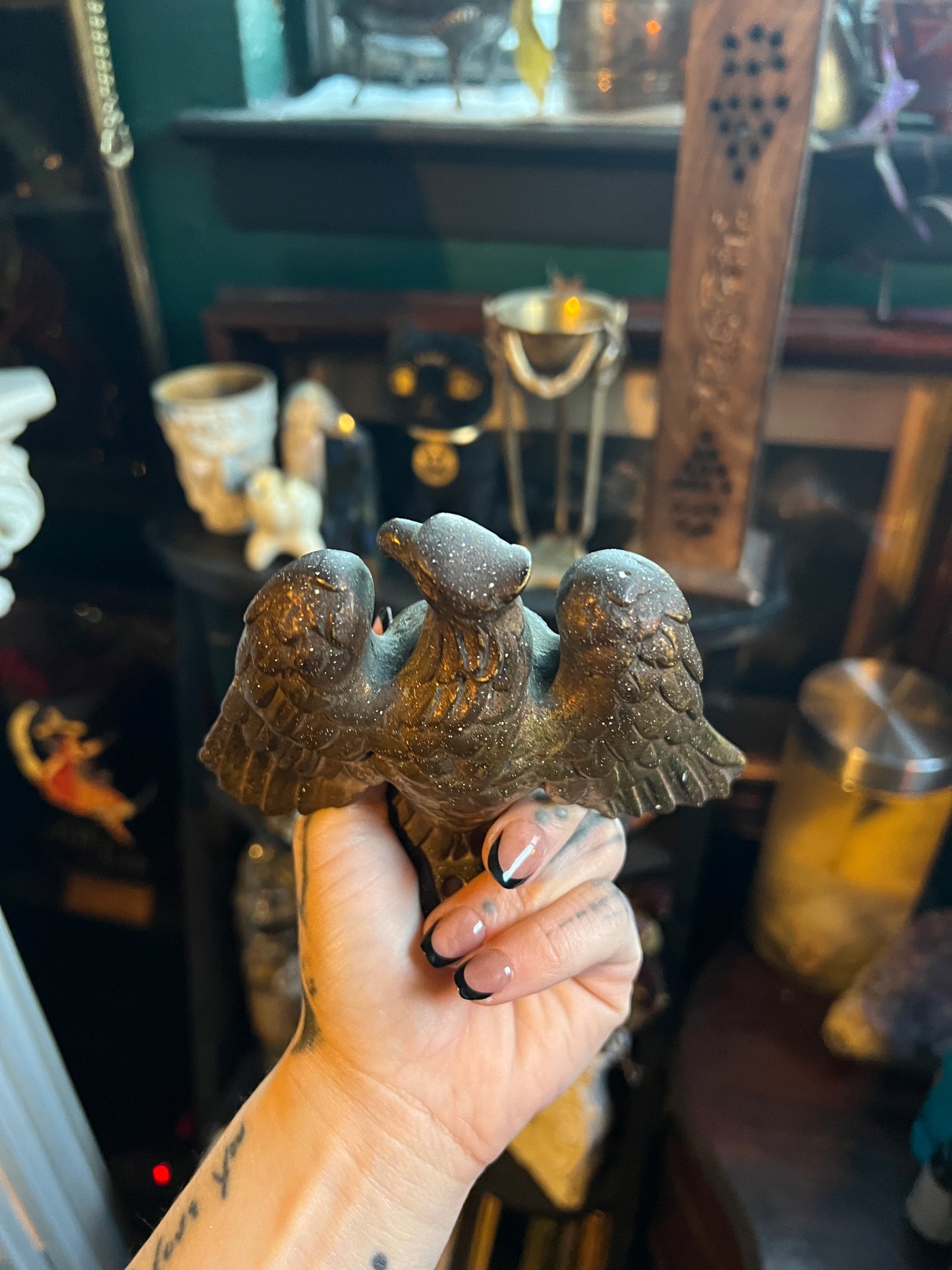 Bronze Eagle Figurine