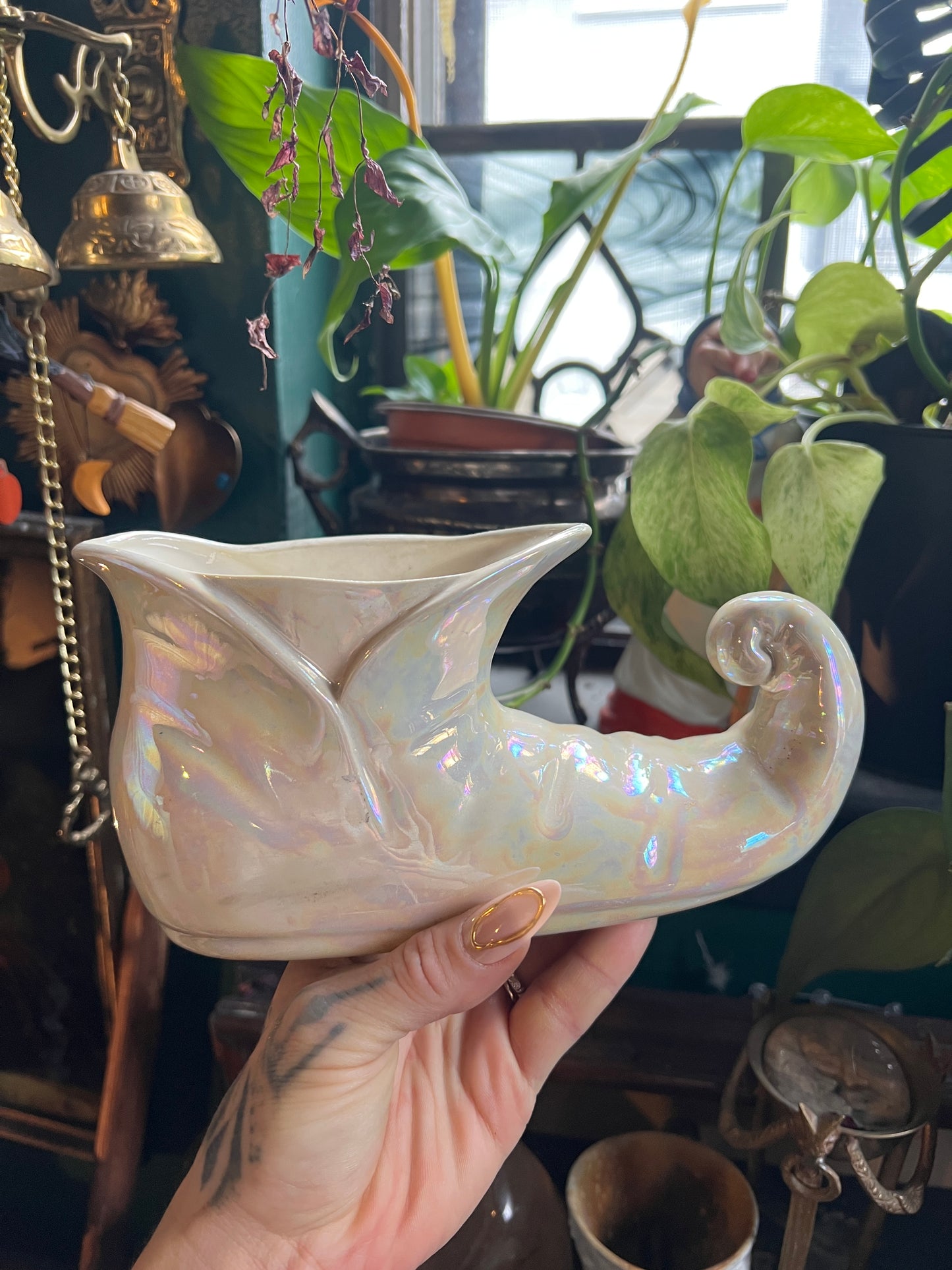 Iridescent Elf Shoe Planter