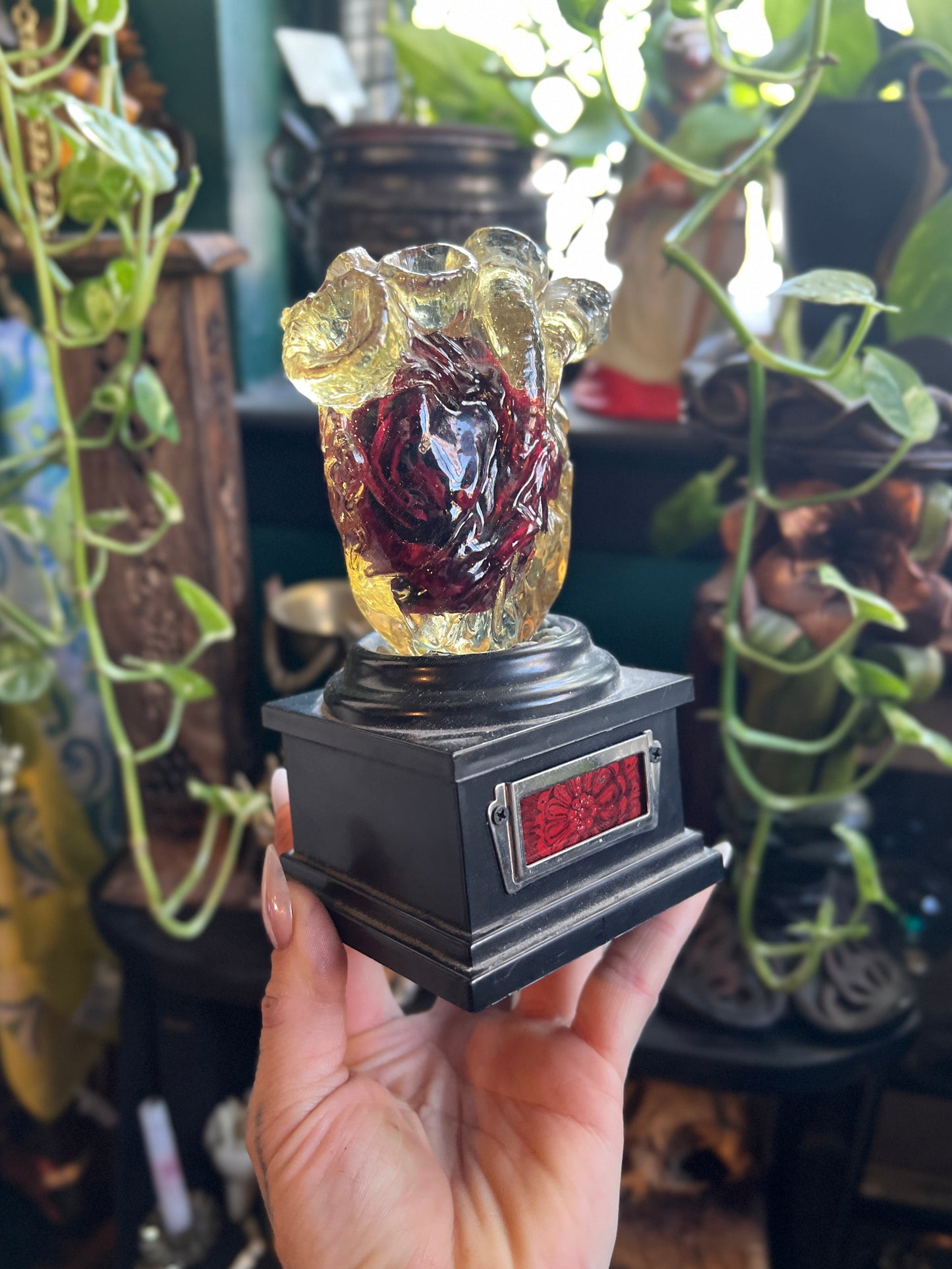 Eternal Bloom Anatomical Heart Sculpture