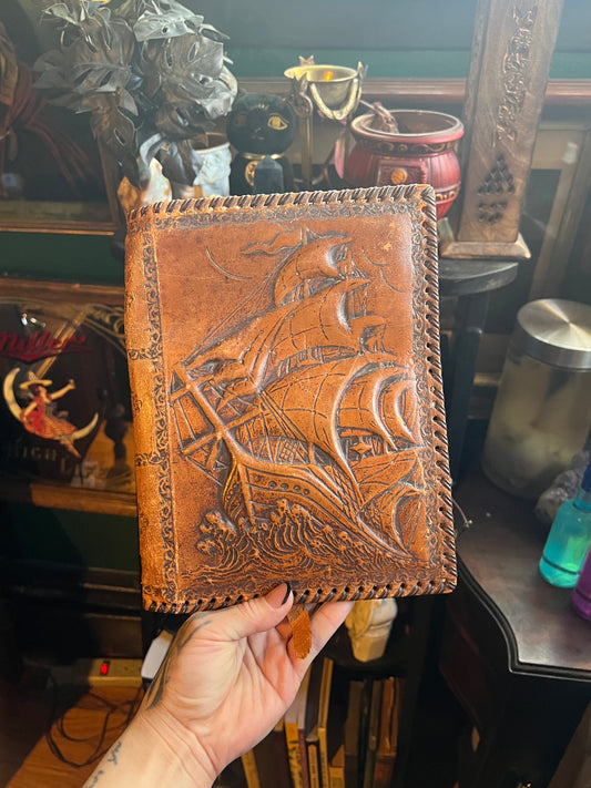 Tooled Leather Book Cover