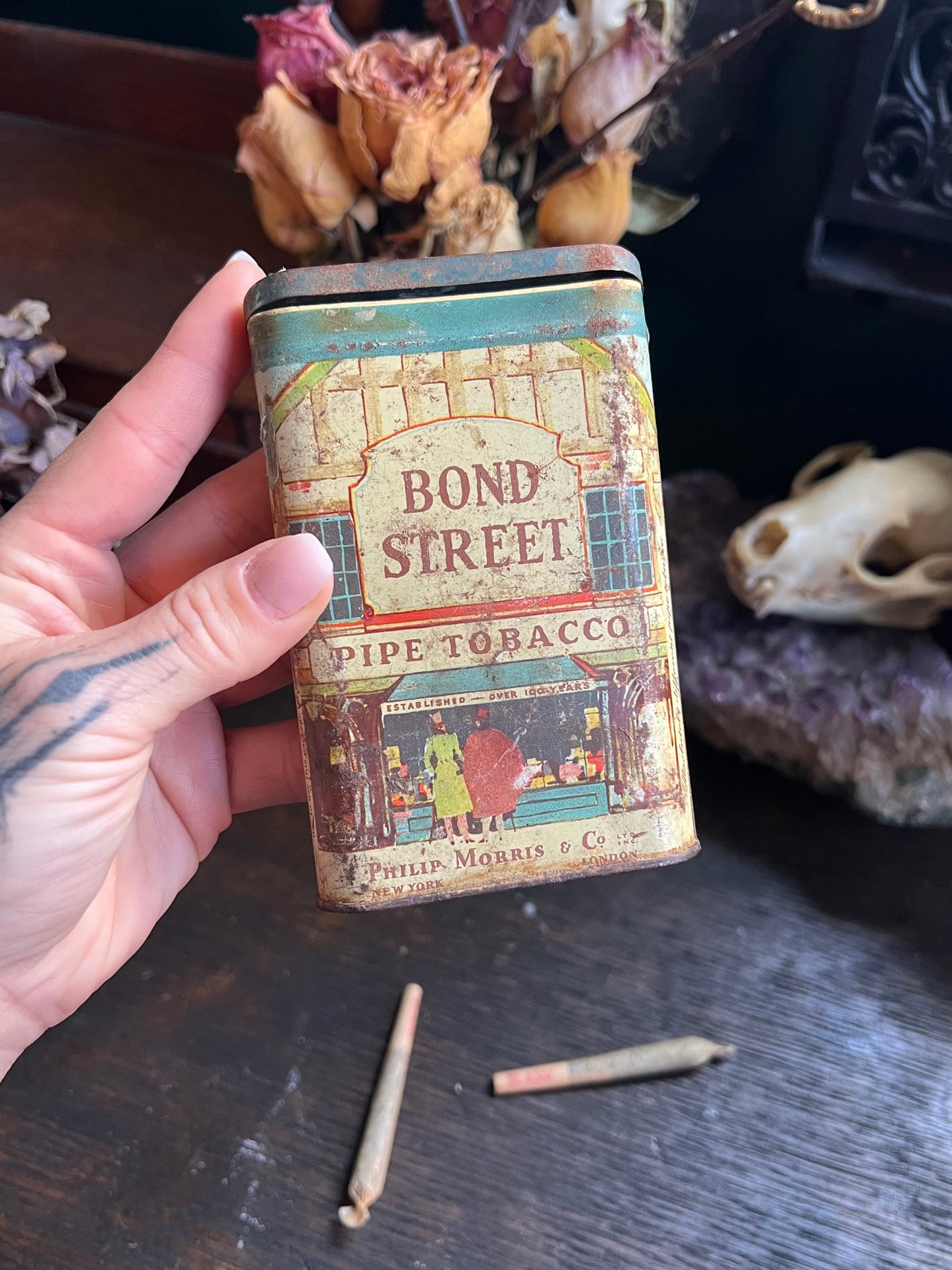 Antique Bond Street Pipe Tobacco Tin