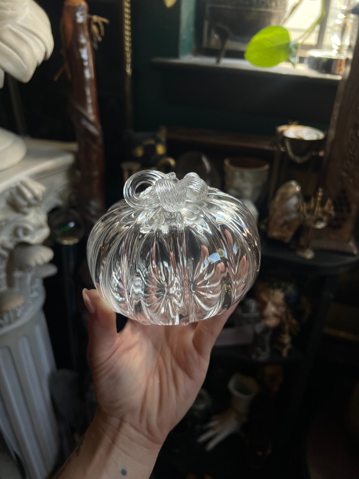 Hand Blown Glass Pumpkin