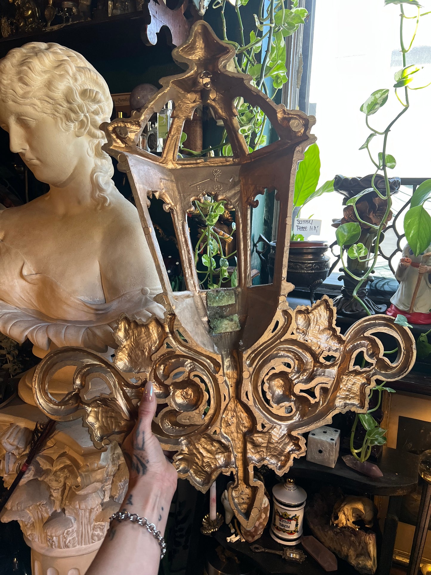 Hollywood Regency Lantern Wall Decor