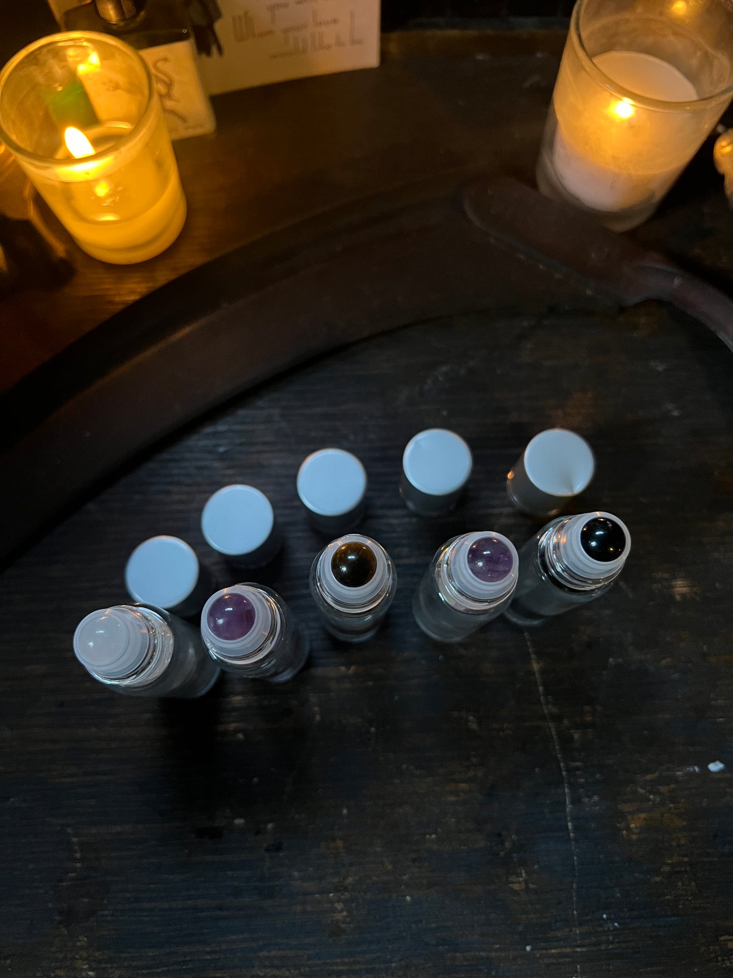 Crystal Gemstone Perfume Rollers