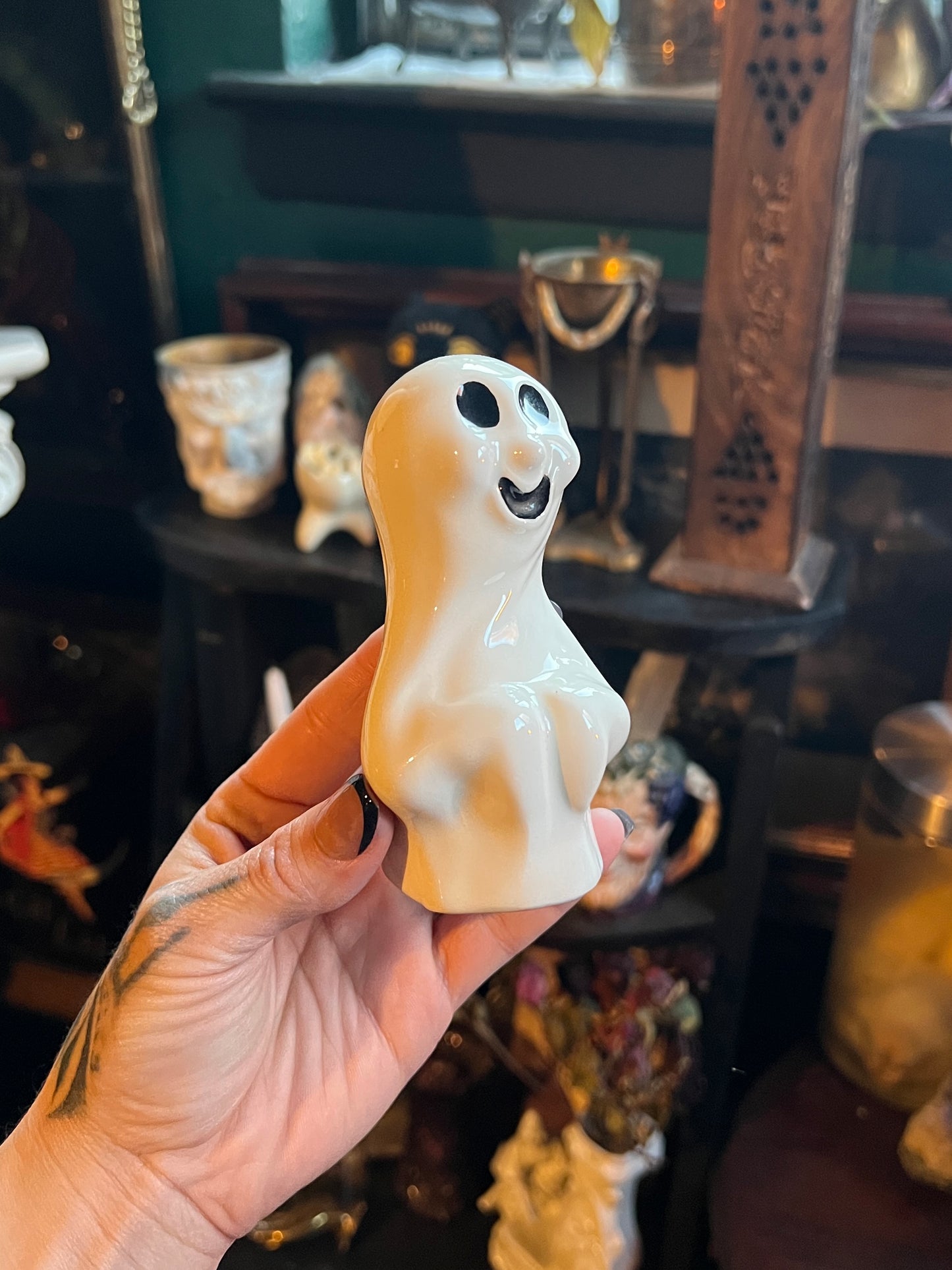 Ceramic Ghost Figurine